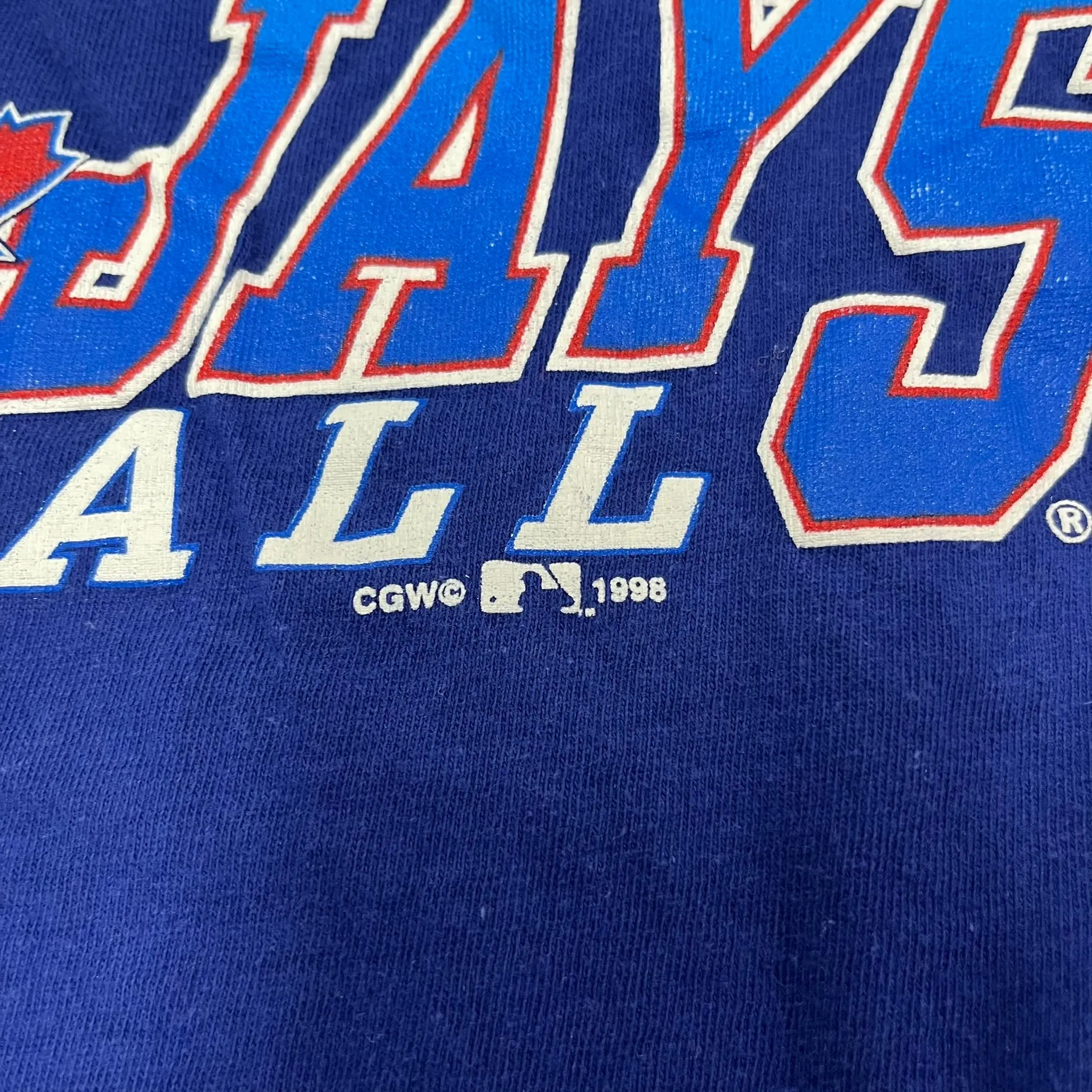 F- Vintage 1998 Toronto Blue Jays MLB Text Tee sold by HG Vintage product image thumbnail 3