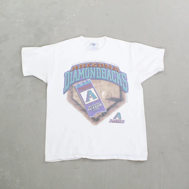F- Vintage 1998 Arizona Diamondbacks Inaugural Season MLB  Pro Player Single Stitch Tee sold by HG Vintage