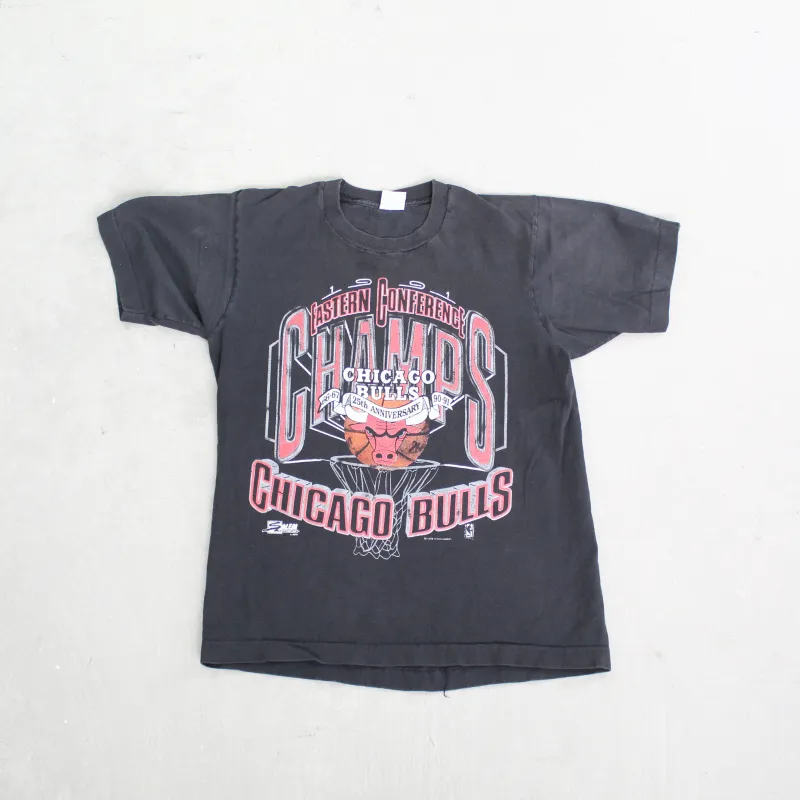 F- Vintage 1991 Chicago Bulls NBA Salem 25th Season Single Stitch Tee sold by HG Vintage