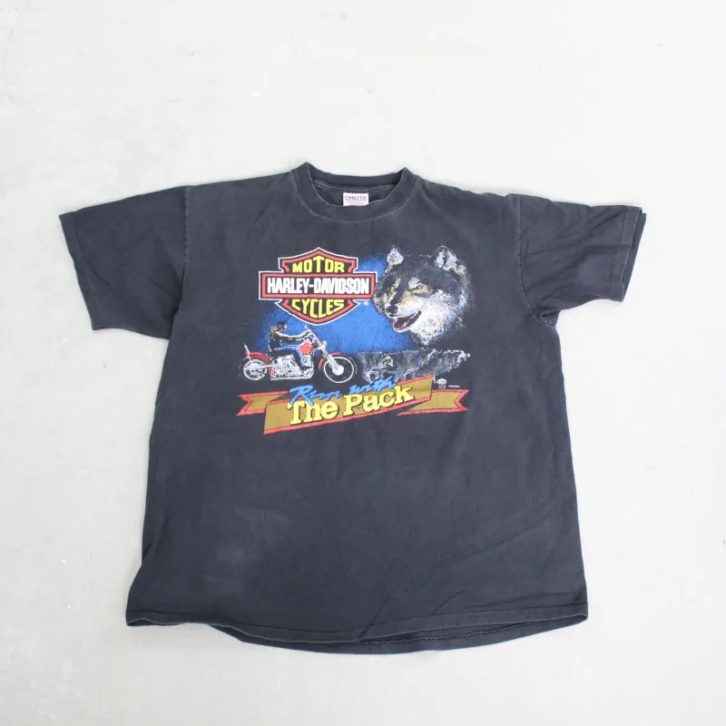F- Vintage Harley Davidson Kane's Kelowna Canada Single Stitch Tee sold by HG Vintage