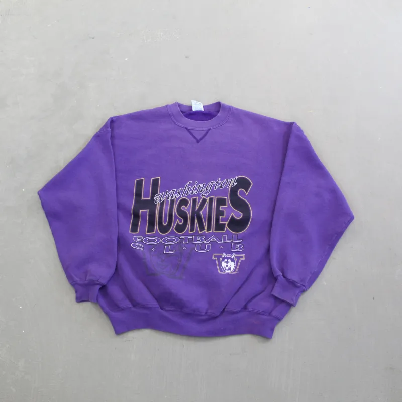 F- Vintage University Of Washington Huskies Football Club Salem Crewneck sold by HG Vintage