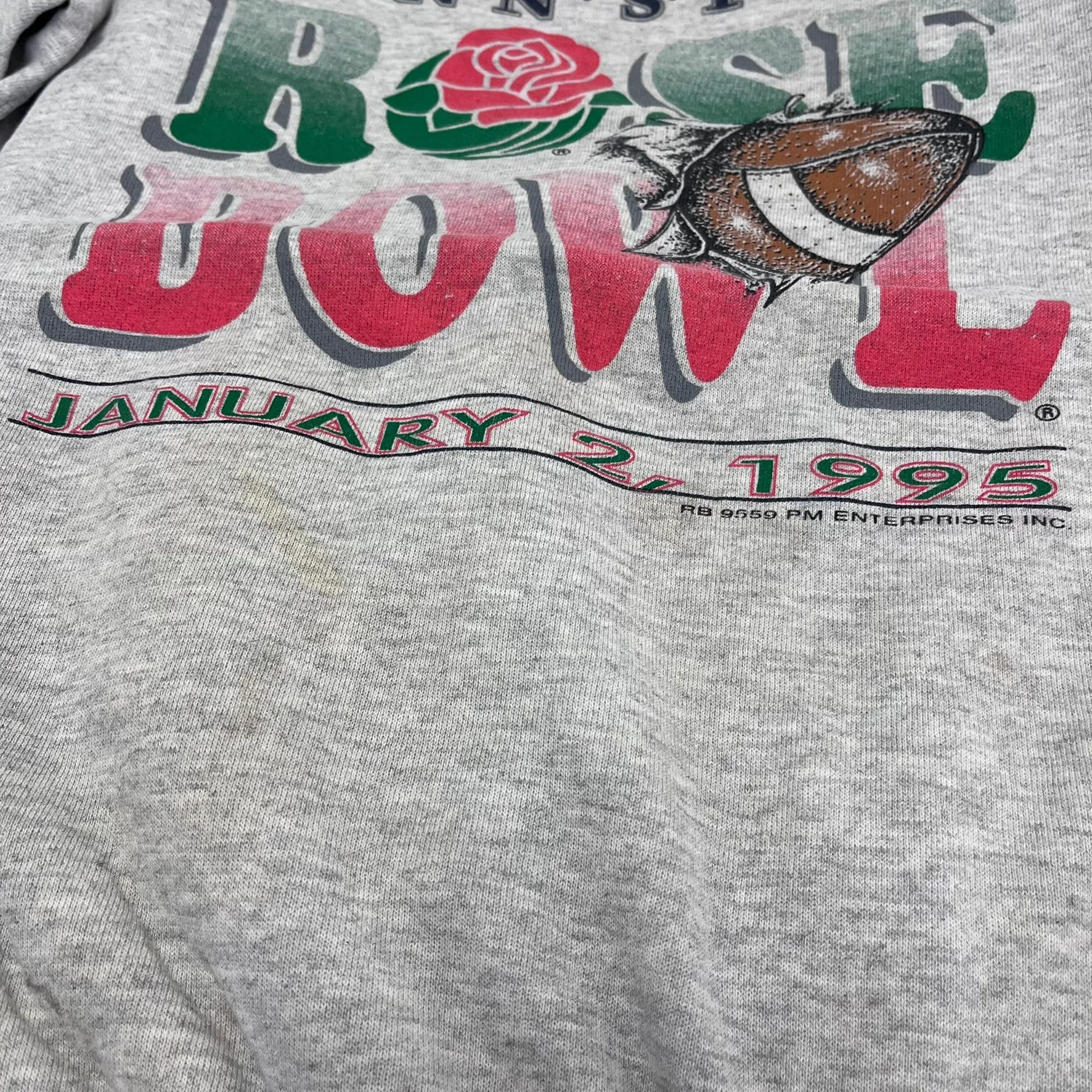 F- Vintage 1995 Penn State Football Rose Bowl Crewneck sold by HG Vintage product image thumbnail 3