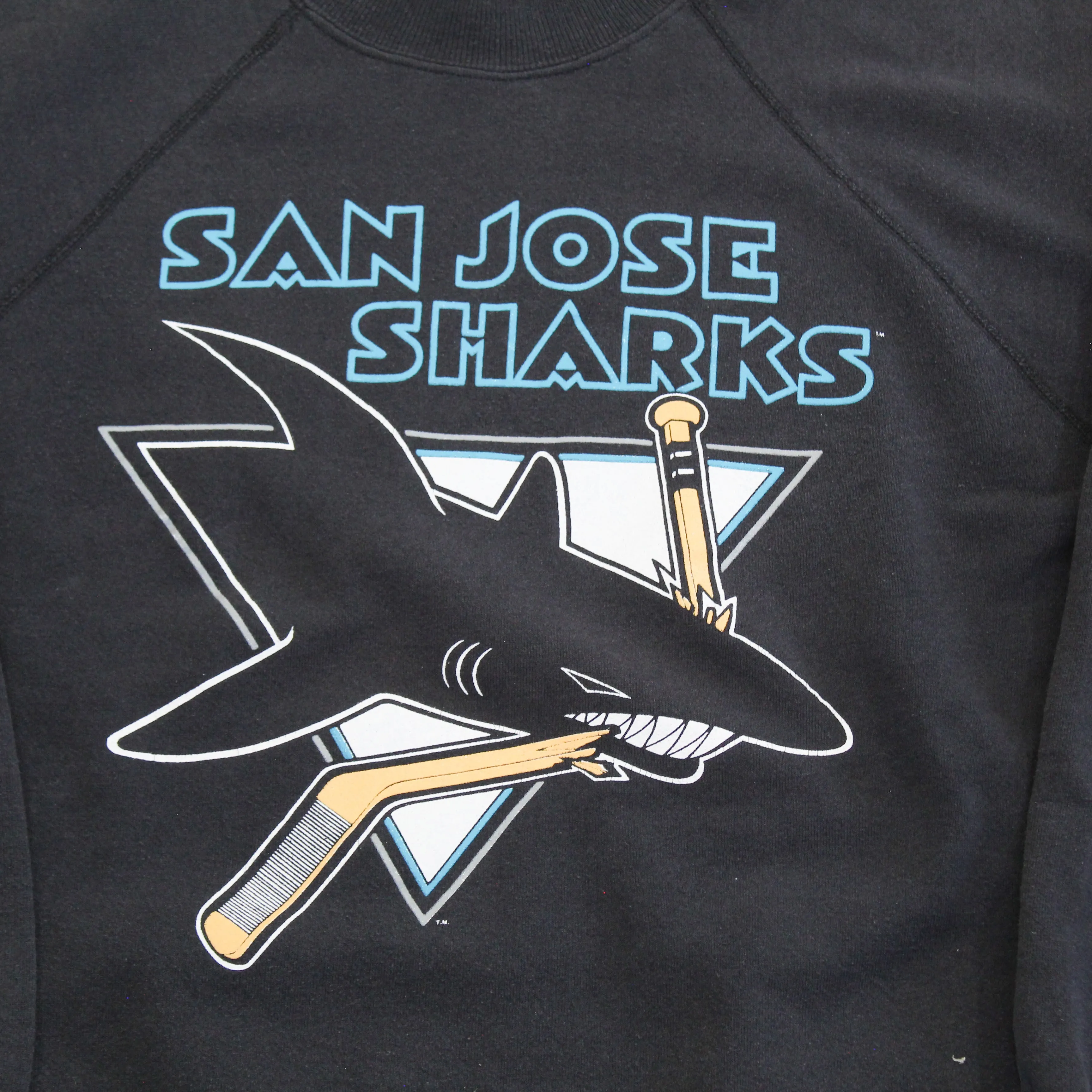 F- Vintage San Jose Sharks NHL Logo & Text Crewneck sold by HG Vintage product image thumbnail 2