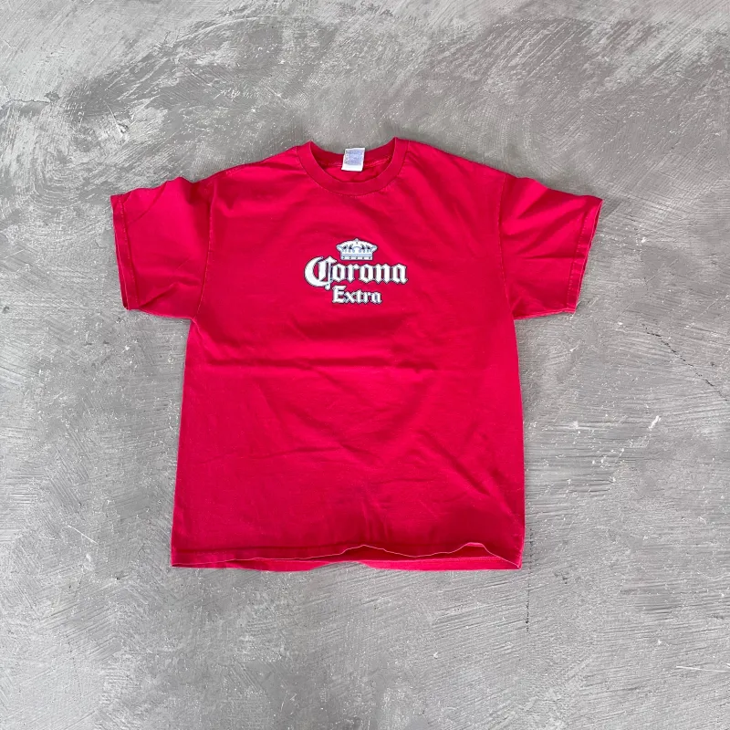 F- Vintage 2005 Corona Extra Happy Holidays Beer Tee sold by HG Vintage