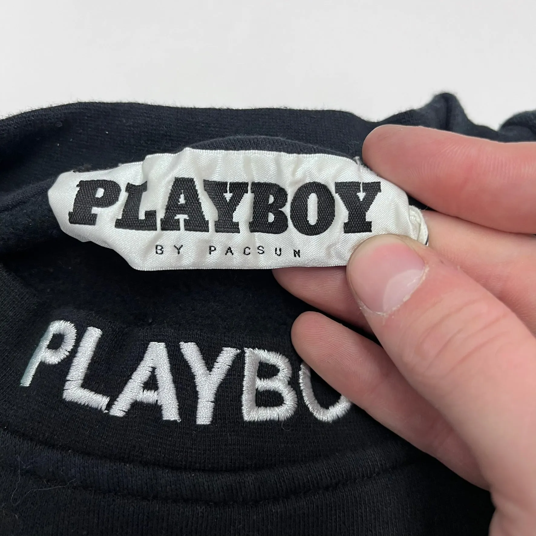 F- Vintage Playboy Embroidered Text & Logo Crewneck sold by HG Vintage product image thumbnail 3
