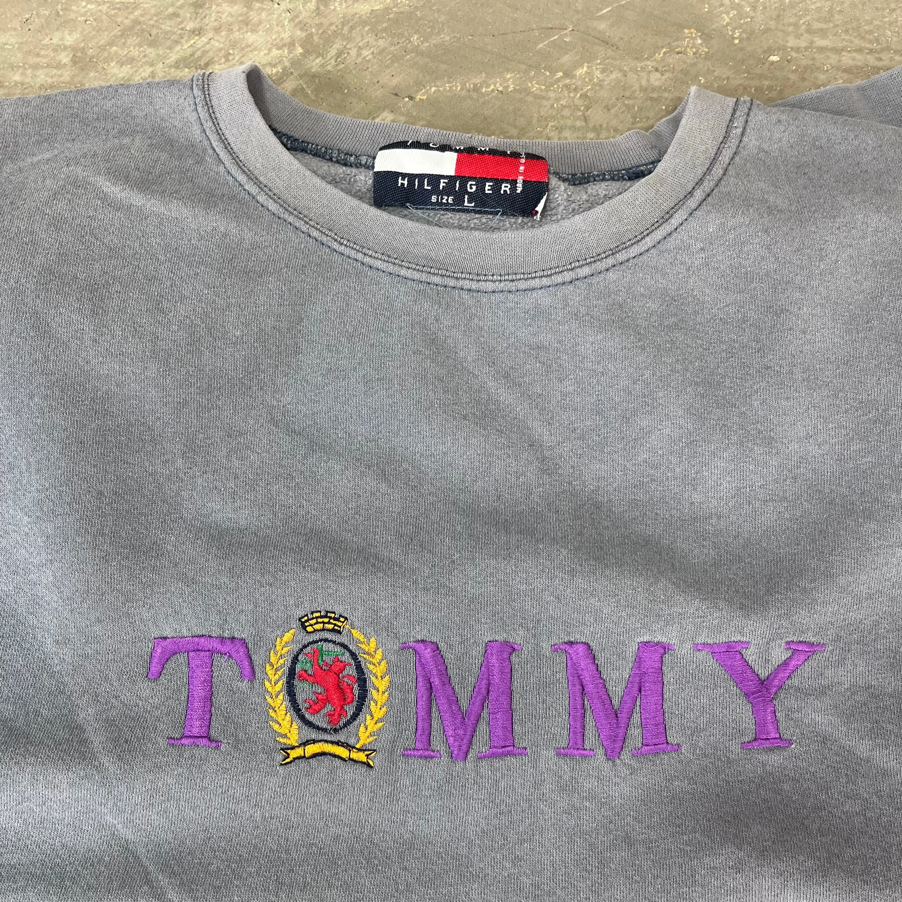 F- Vintage Tommy Hilfiger Embroidered Text & Crest Crewneck sold by HG Vintage product image thumbnail 2