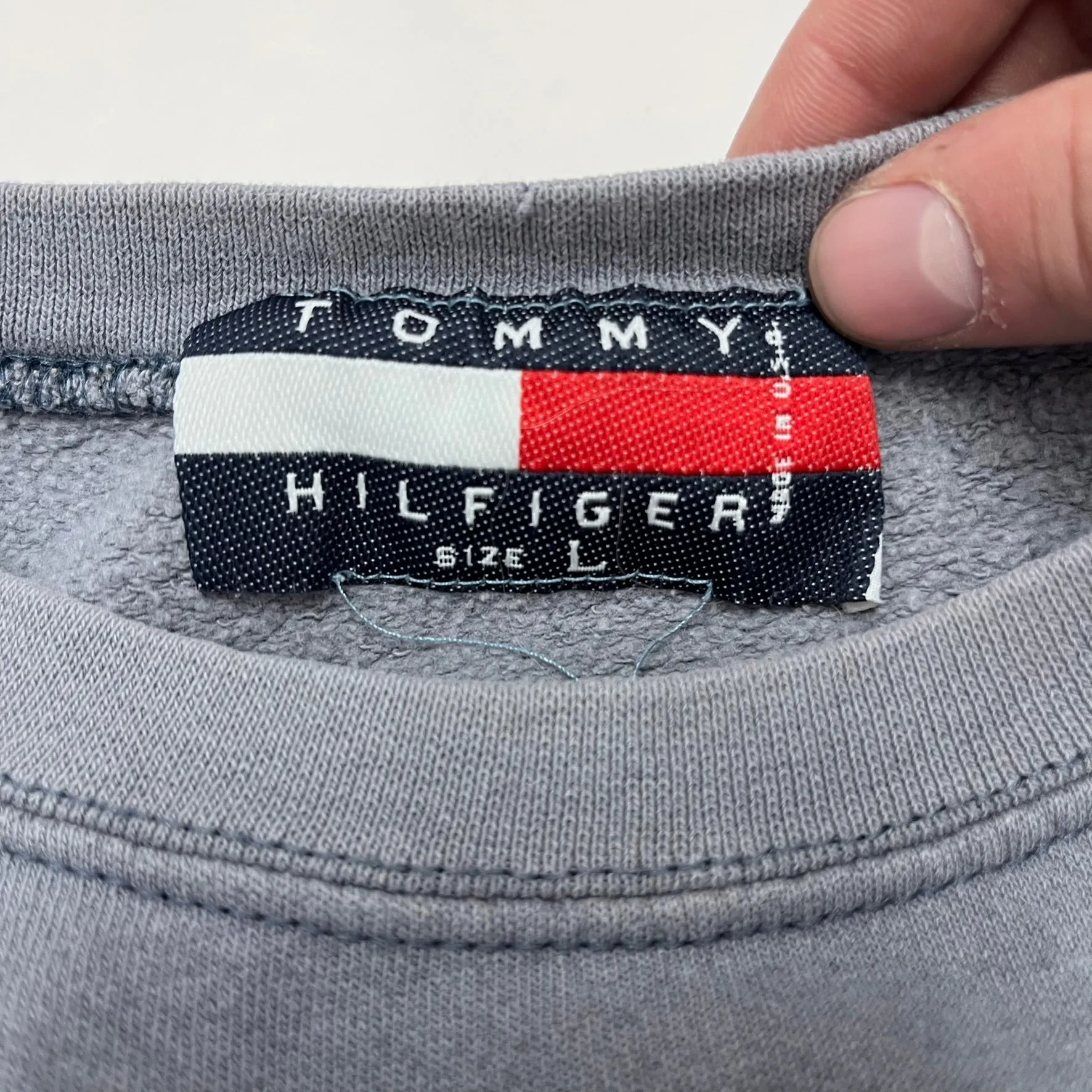 F- Vintage Tommy Hilfiger Embroidered Text & Crest Crewneck sold by HG Vintage product image thumbnail 3