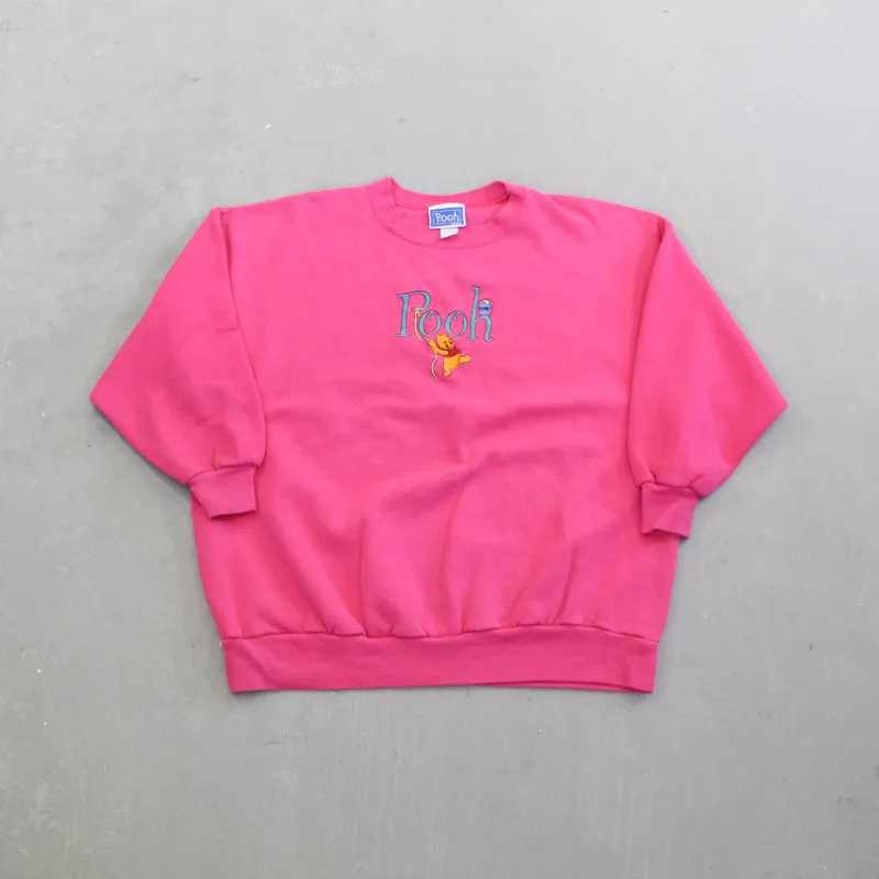 F- Vintage Disney Winnie The Pooh Embroidered Crewneck made by HG Vintage