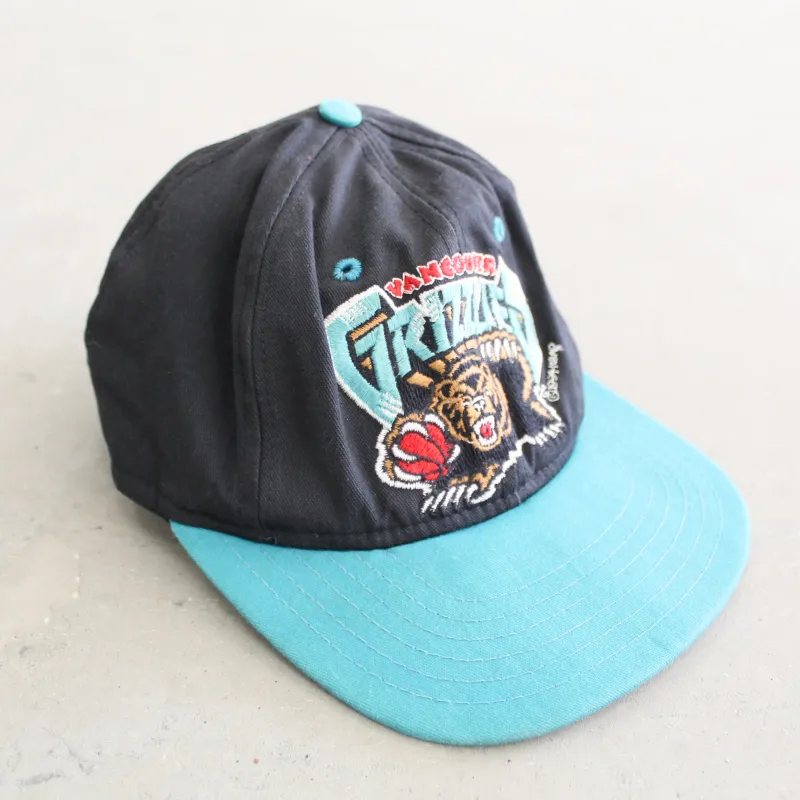 F- Vintage 1994 Vancouver Grizzlies NBA AJD Logo Snapback Hat sold by HG Vintage