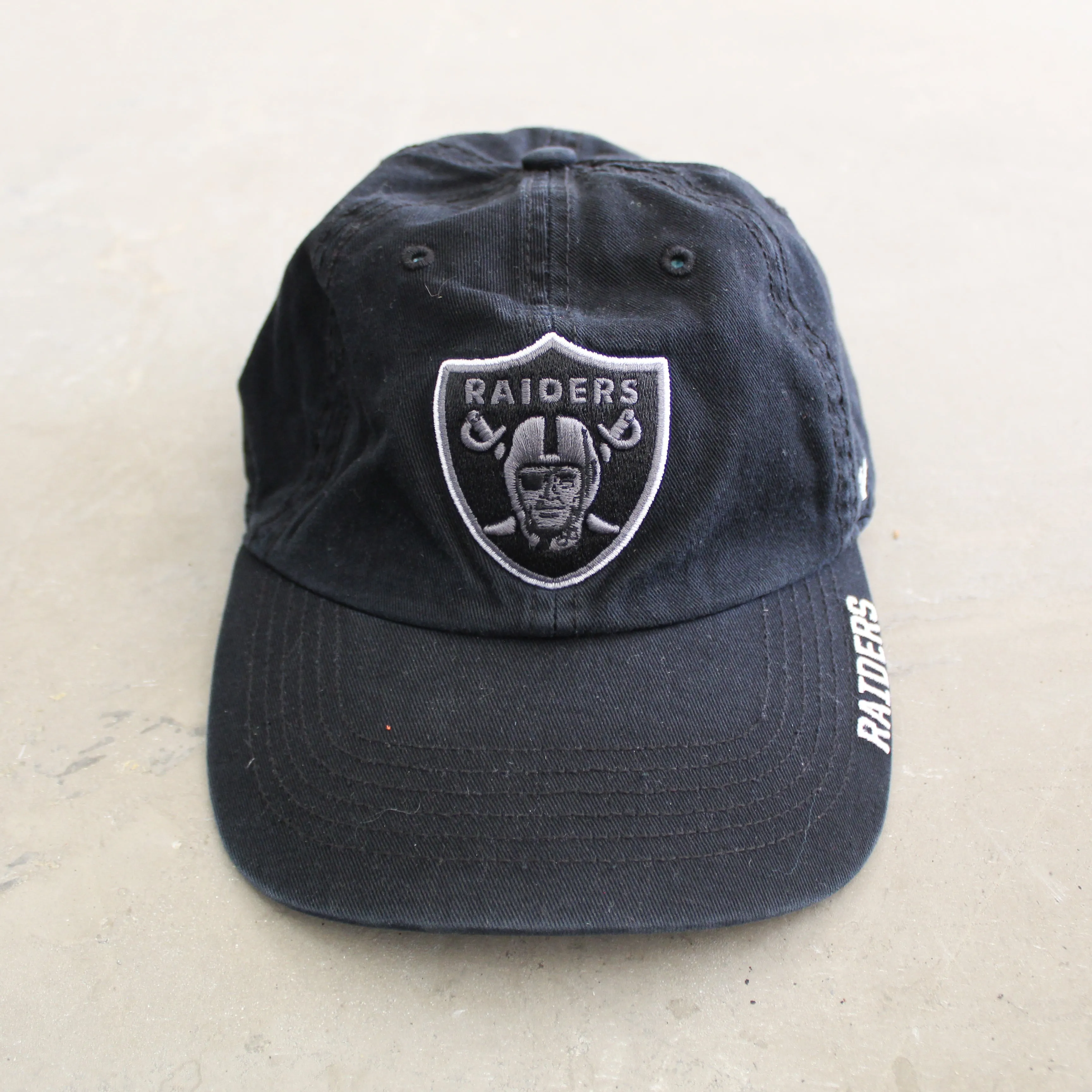 F- Vintage Oakland Raiders NFL 47Brand Logo & Text Strapback Hat sold by HG Vintage product image thumbnail 2