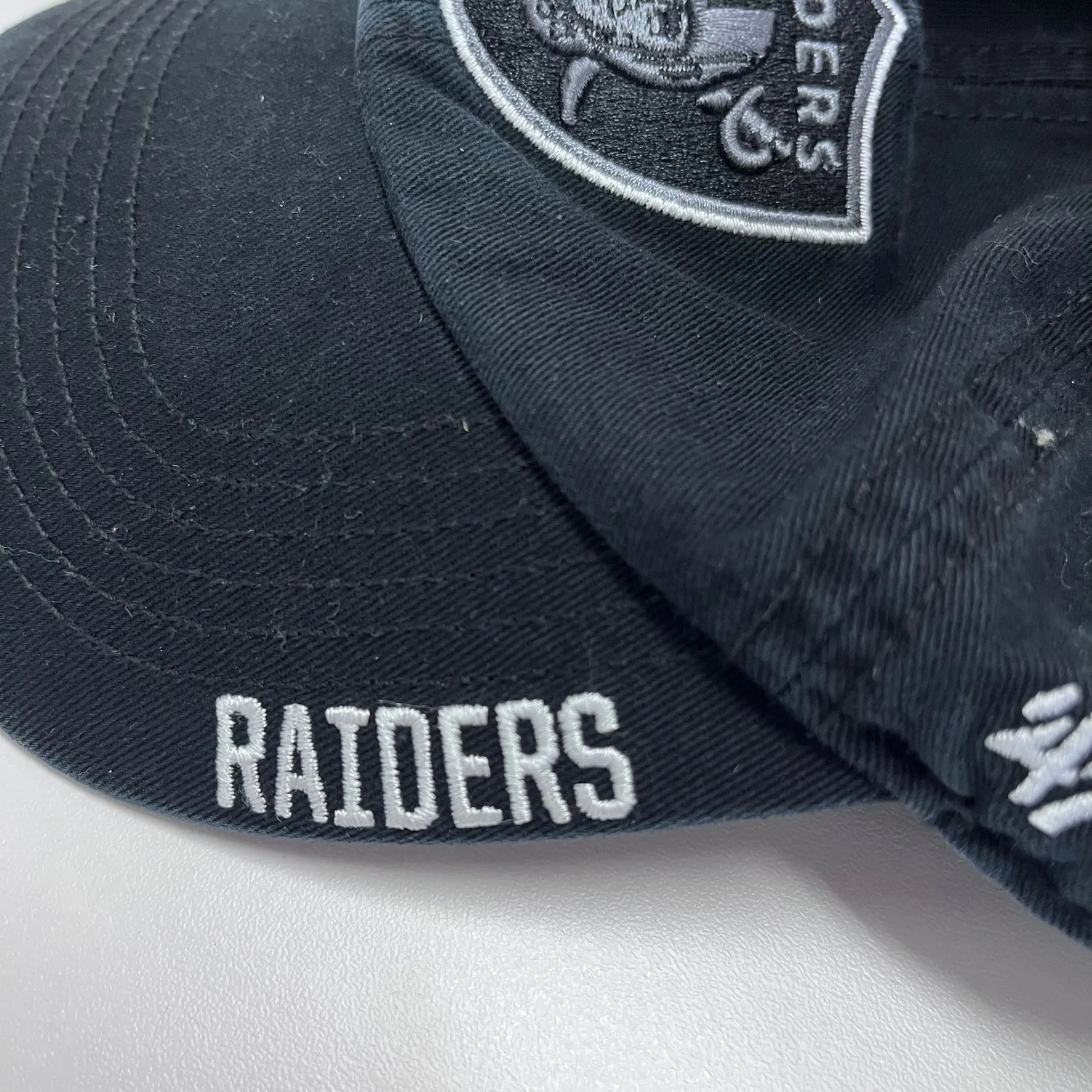 F- Vintage Oakland Raiders NFL 47Brand Logo & Text Strapback Hat sold by HG Vintage product image thumbnail 5