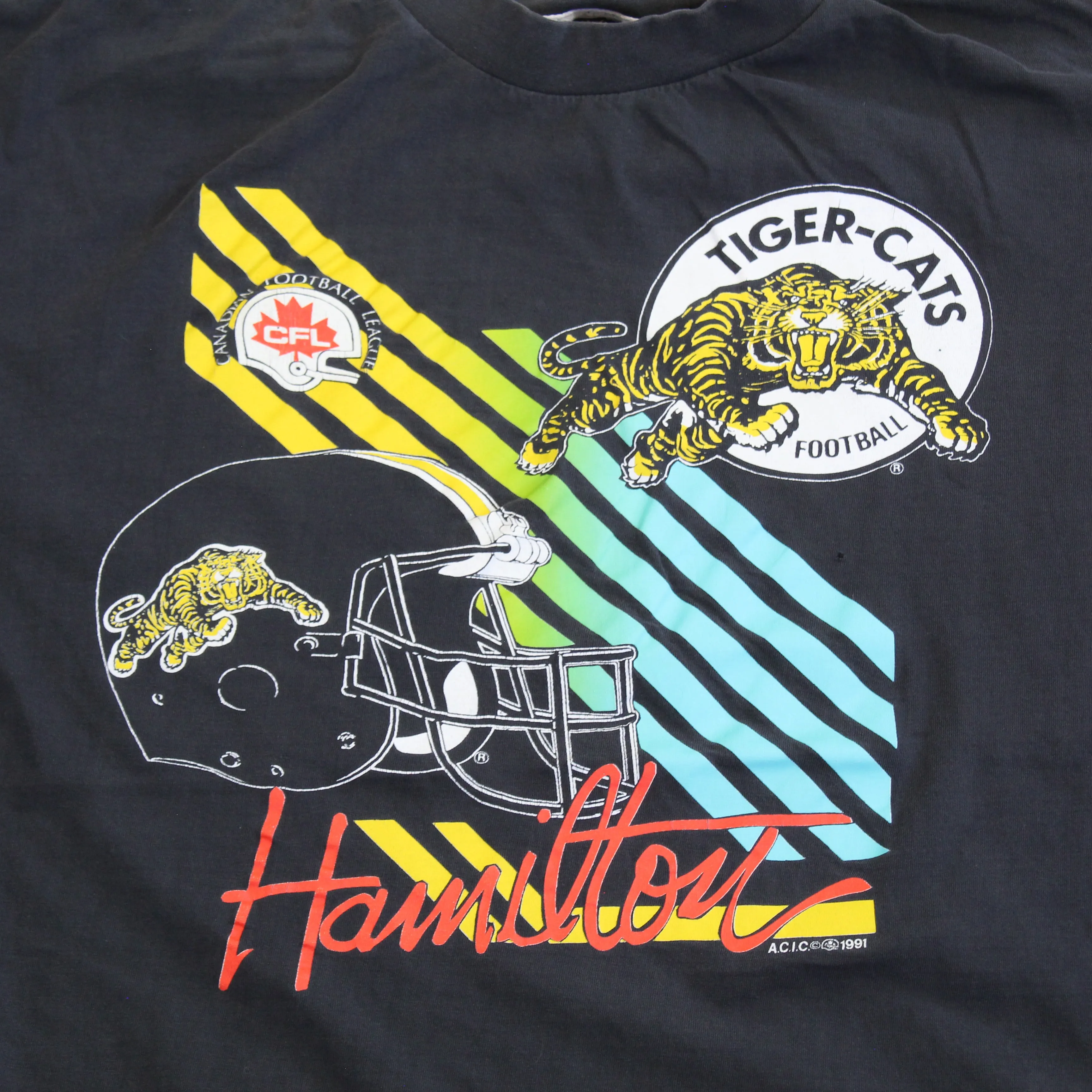 F- Vintage 1994 Hamilton Tiger-Cats CFL Graphic Single Stitch Tee sold by HG Vintage product image thumbnail 2