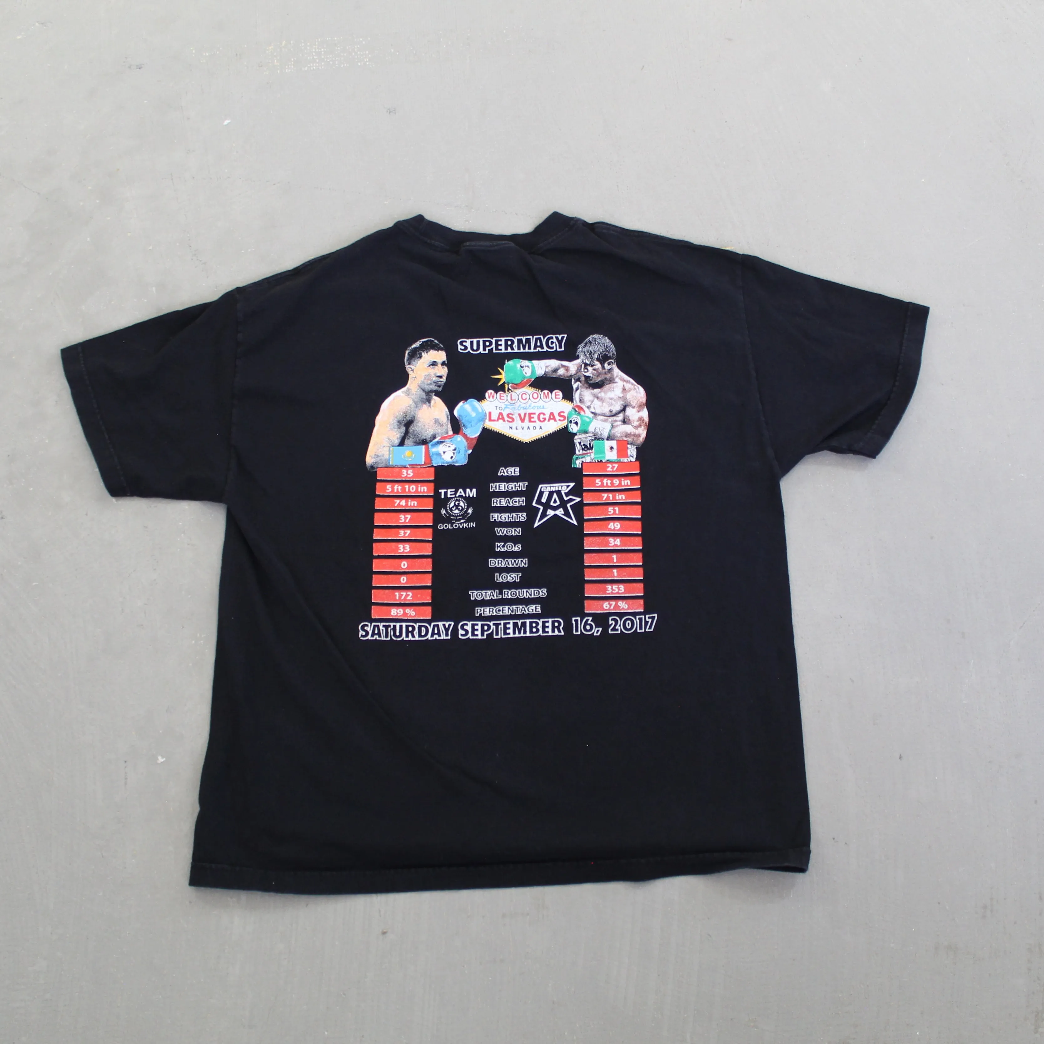 F- 2017 Canelo Vs Golovkin WBC World Championship Boxing Event Tee sold by HG Vintage product image thumbnail 3