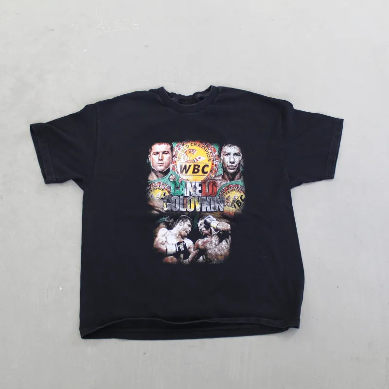 F- 2017 Canelo Vs Golovkin WBC World Championship Boxing Event Tee sold by HG Vintage