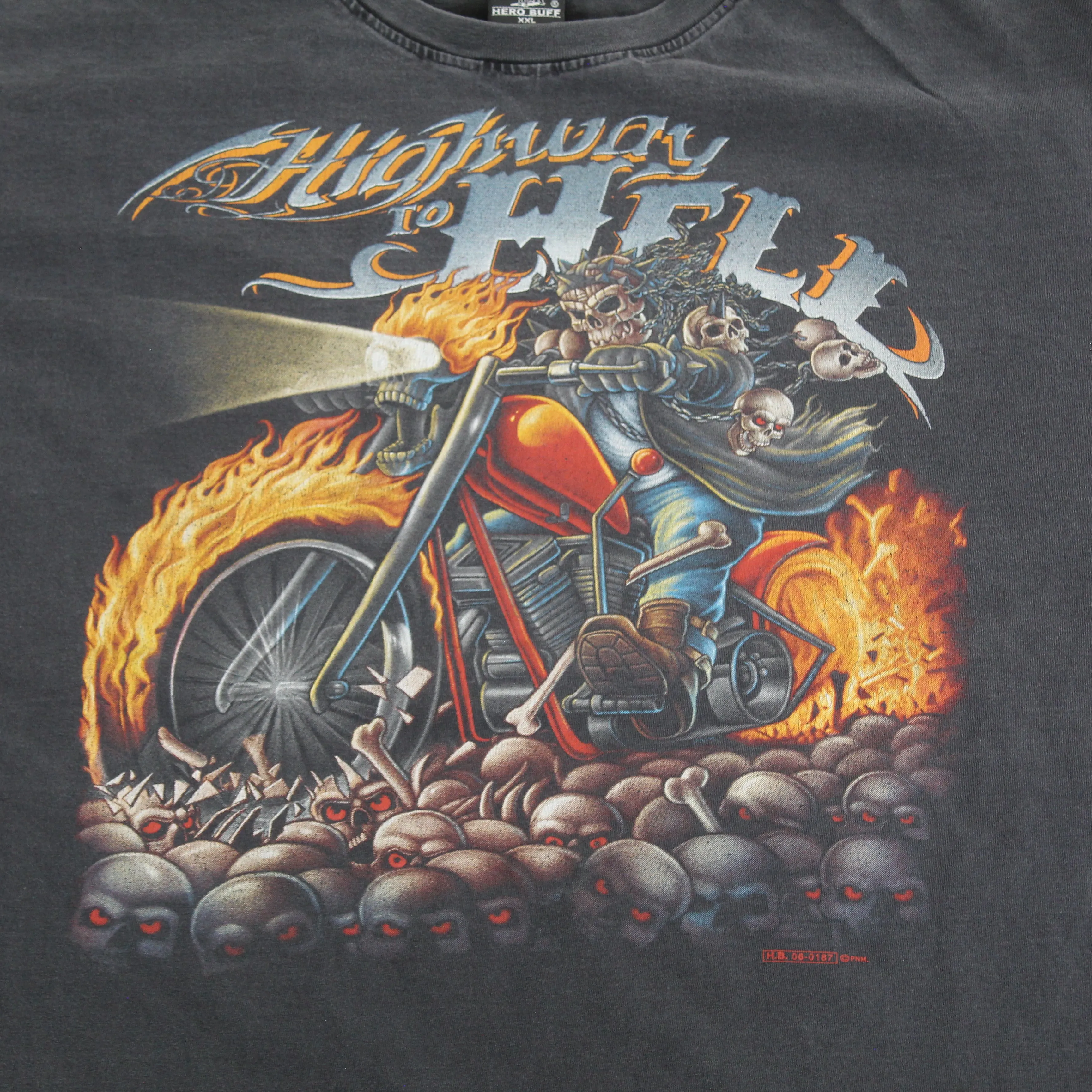 F- Vintage Highway To Hell Motorcycle & Biker Graphic Tee sold by HG Vintage product image thumbnail 2