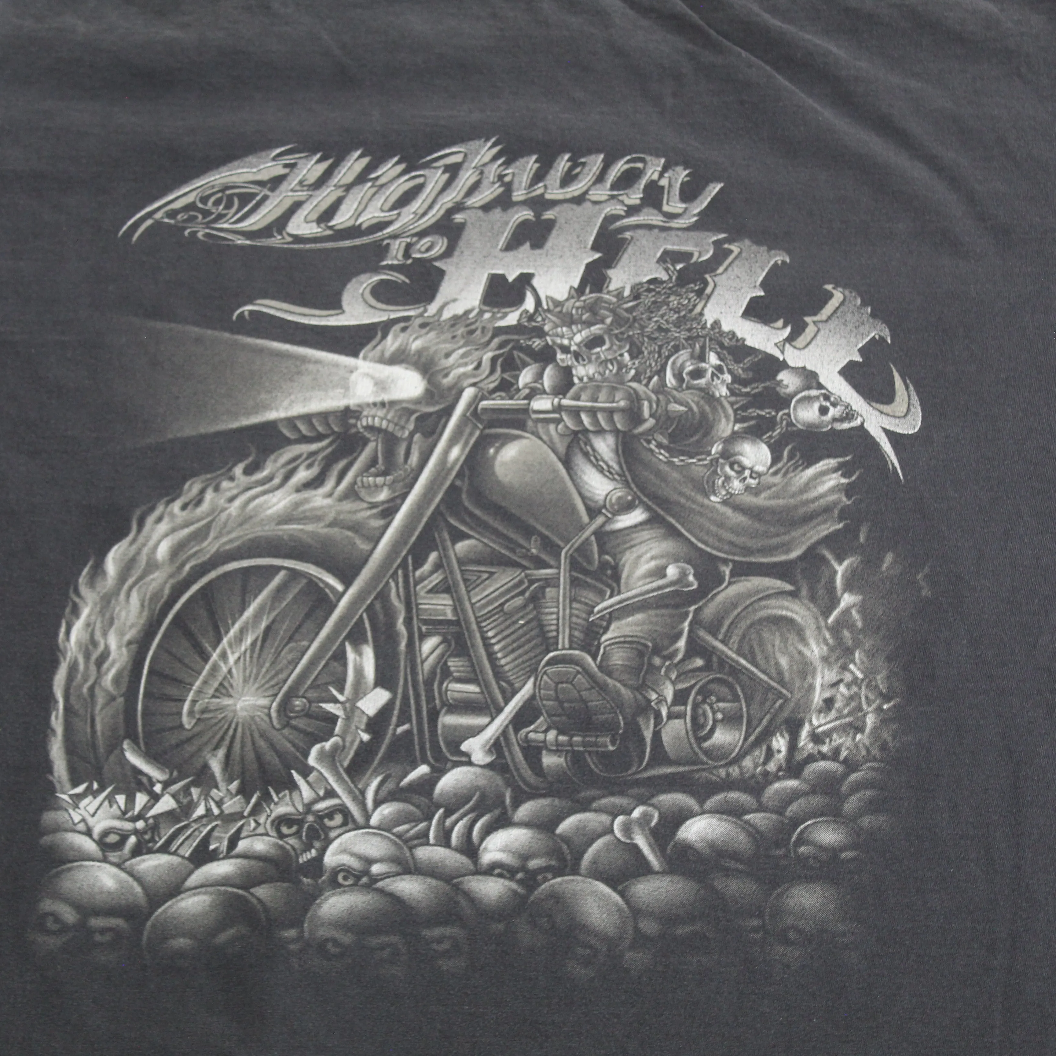 F- Vintage Highway To Hell Motorcycle & Biker Graphic Tee sold by HG Vintage product image thumbnail 4
