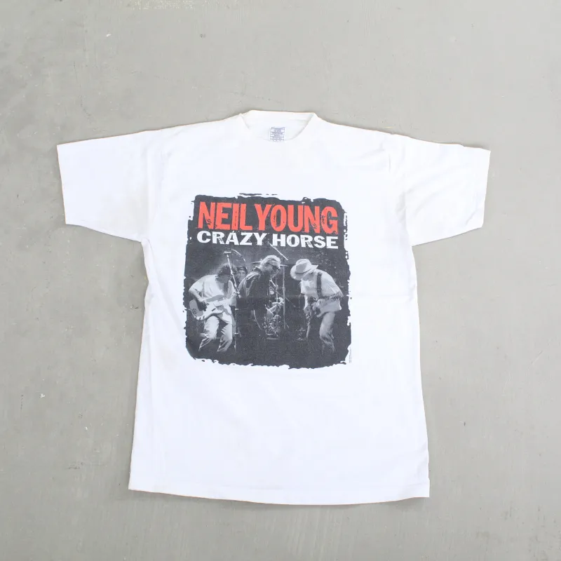 F- Vintage 2001 Neil Young Crazy Horse Euro Tour Picture Tee sold by HG Vintage