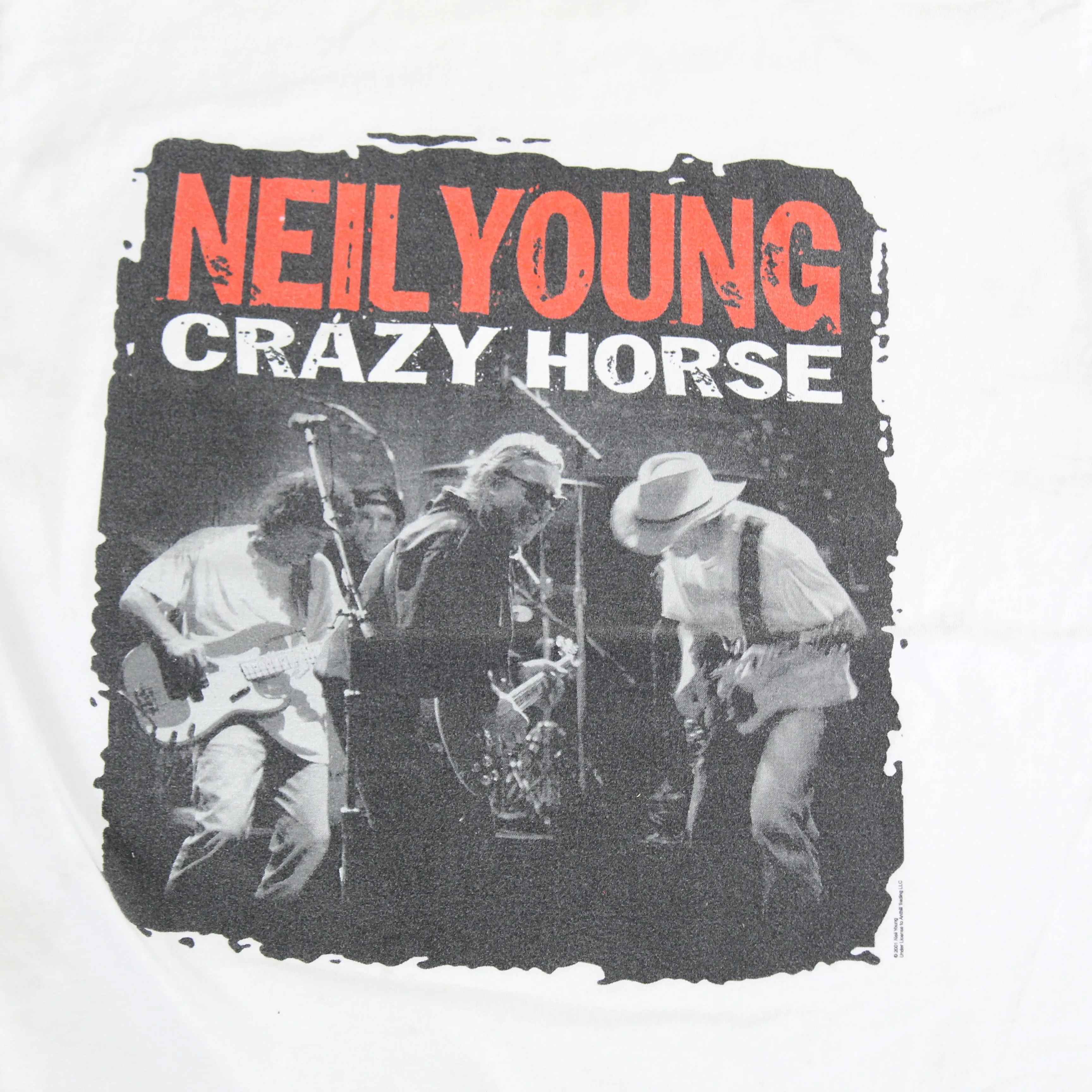 F- Vintage 2001 Neil Young Crazy Horse Euro Tour Picture Tee sold by HG Vintage product image thumbnail 2