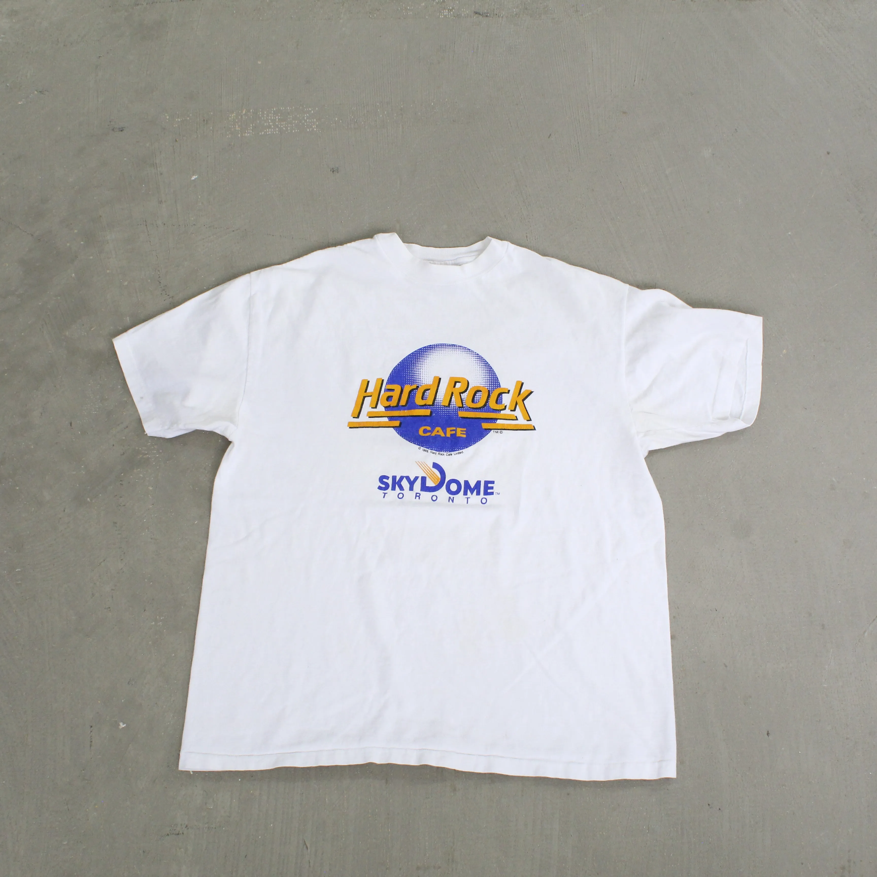 F- Vintage 1989 Hard Rock Cafe Sky Dome Toronto Logo Single Stitch Tee sold by HG Vintage