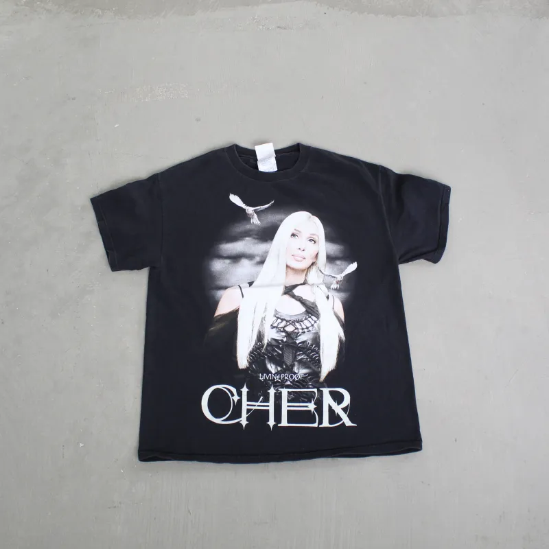 F- Vintage 2003 Cher Living Proof Farewell Tour Picture Tee sold by HG Vintage
