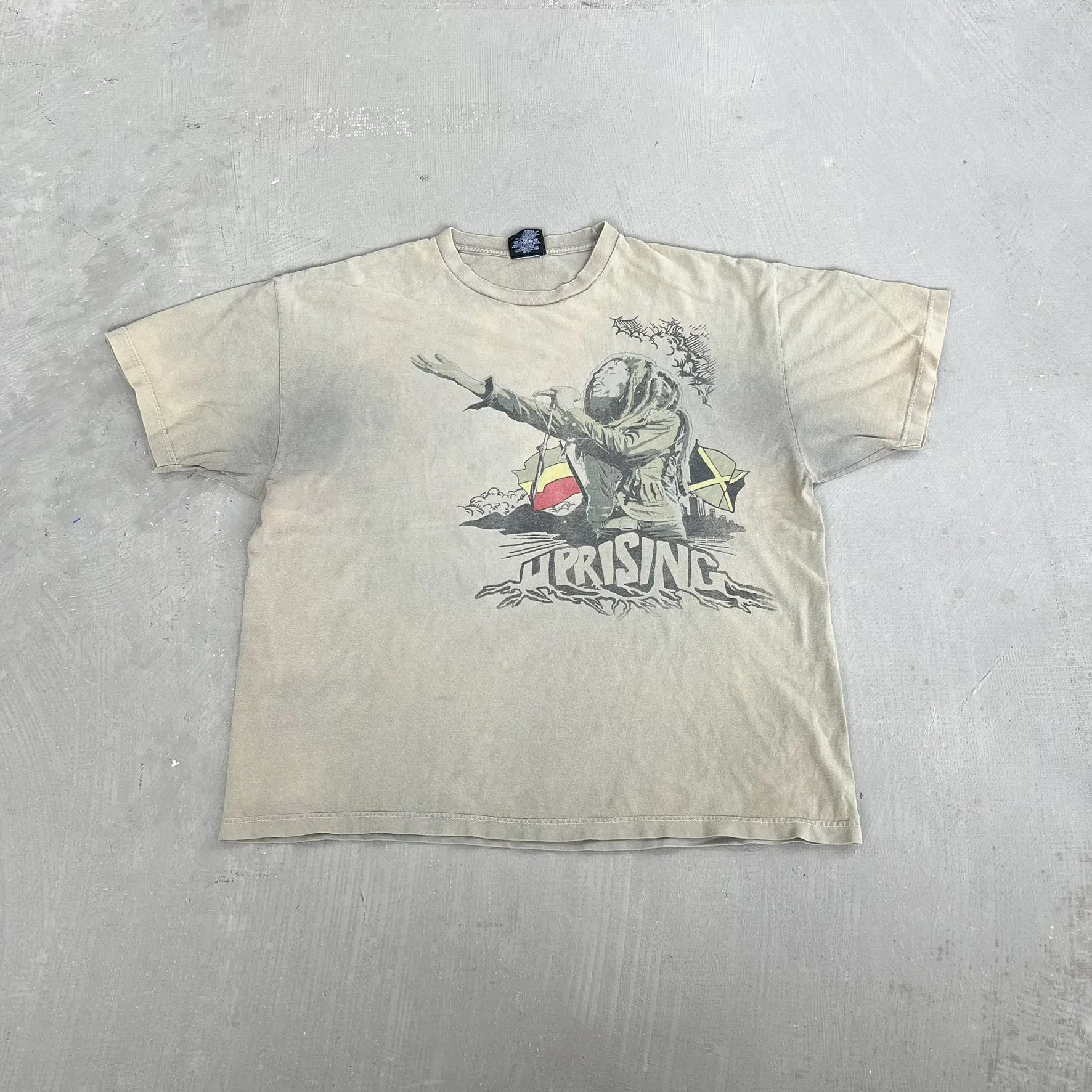 F- Vintage Bob Marley Uprising Graphic Zion Rootswear Tee sold by HG Vintage