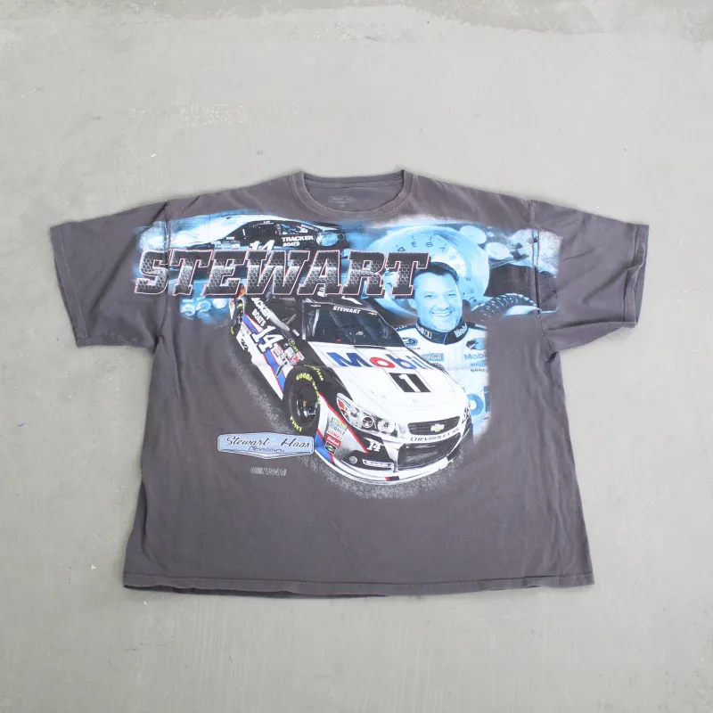 F- Nascar Stewart-Haas Racing Car Jumbo Picture Tee sold by HG Vintage