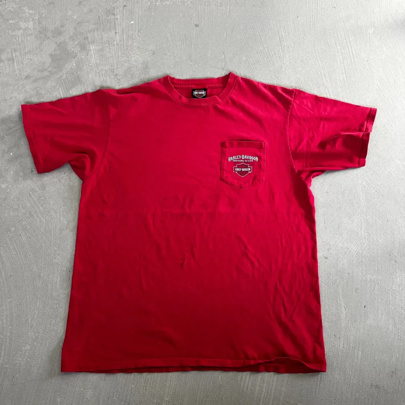 F- Vintage Harley Davidson Mesa Arizona Graphic Pocket Tee sold by HG Vintage