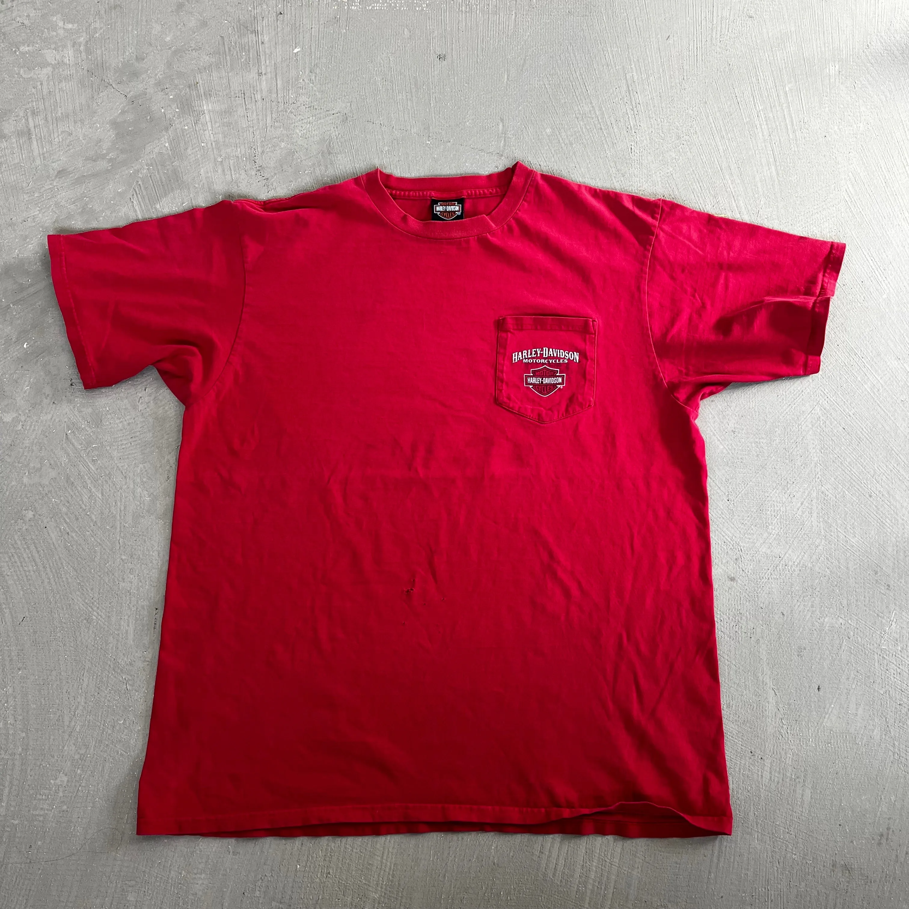 F- Vintage Harley Davidson Mesa Arizona Graphic Pocket Tee sold by HG Vintage