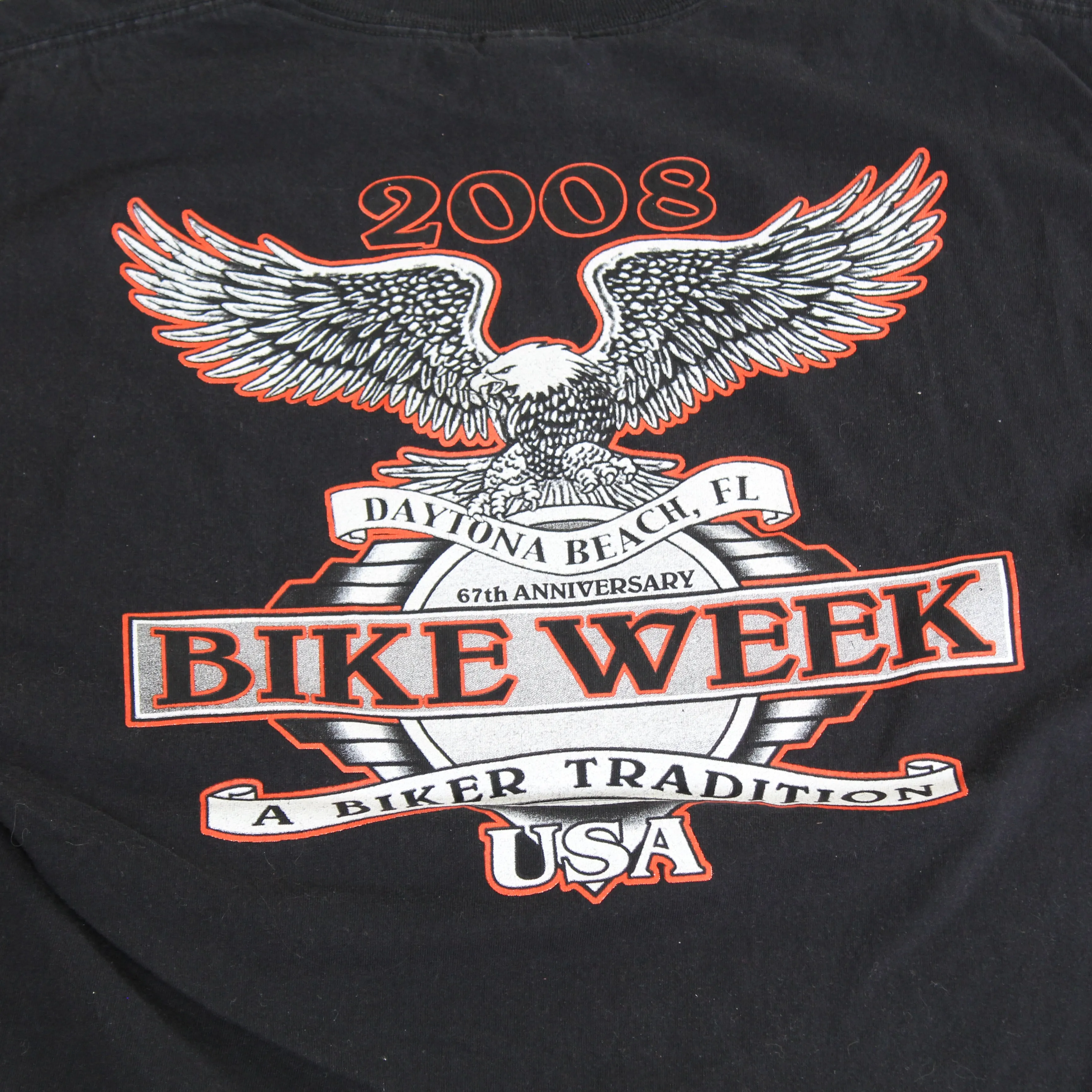 F- 2008 Daytona Beach Bike Week Eagle Graphic Tee sold by HG Vintage product image thumbnail 4