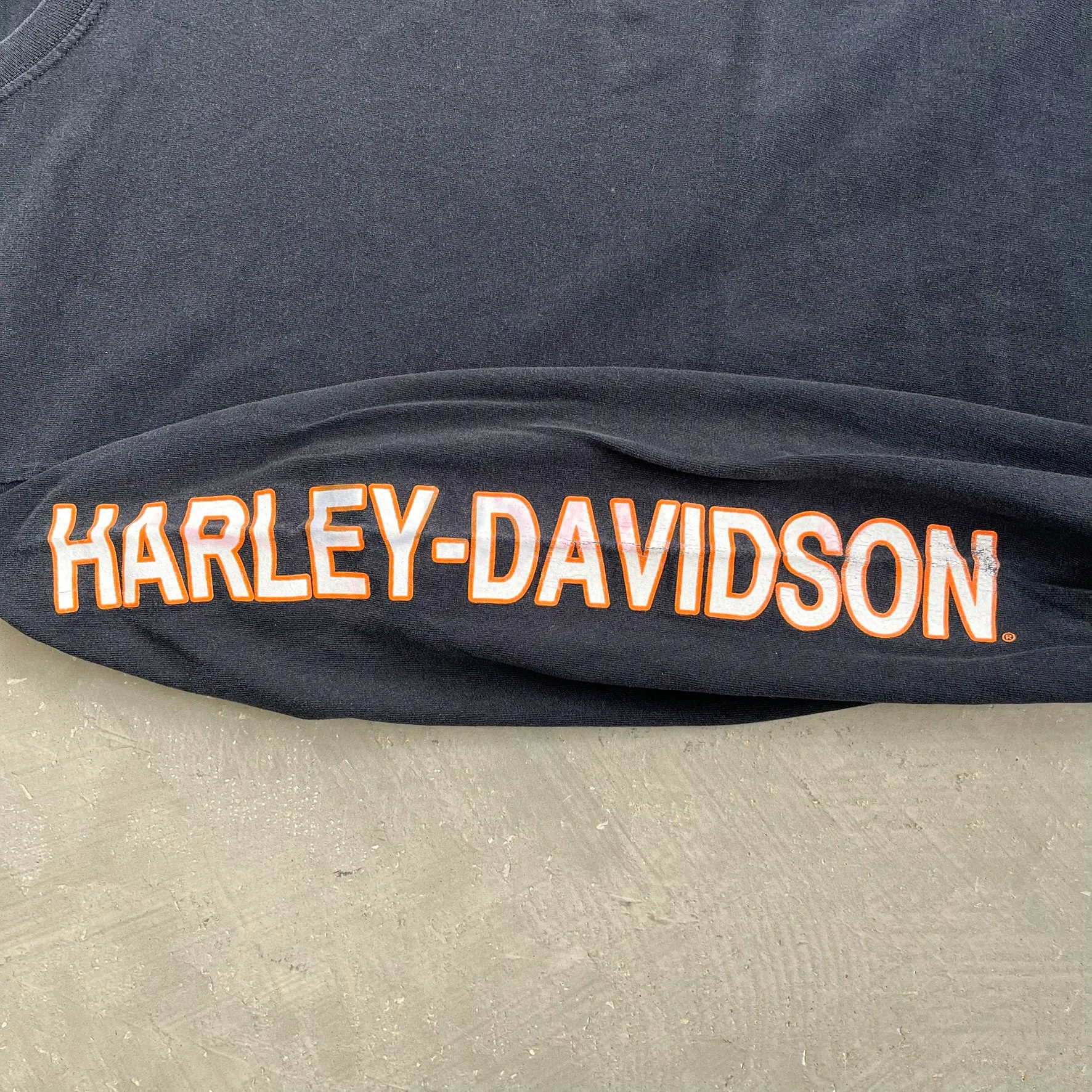 F- Vintage Harley Davidson Embroidered Logo Long Sleeve Tee sold by HG Vintage product image thumbnail 3