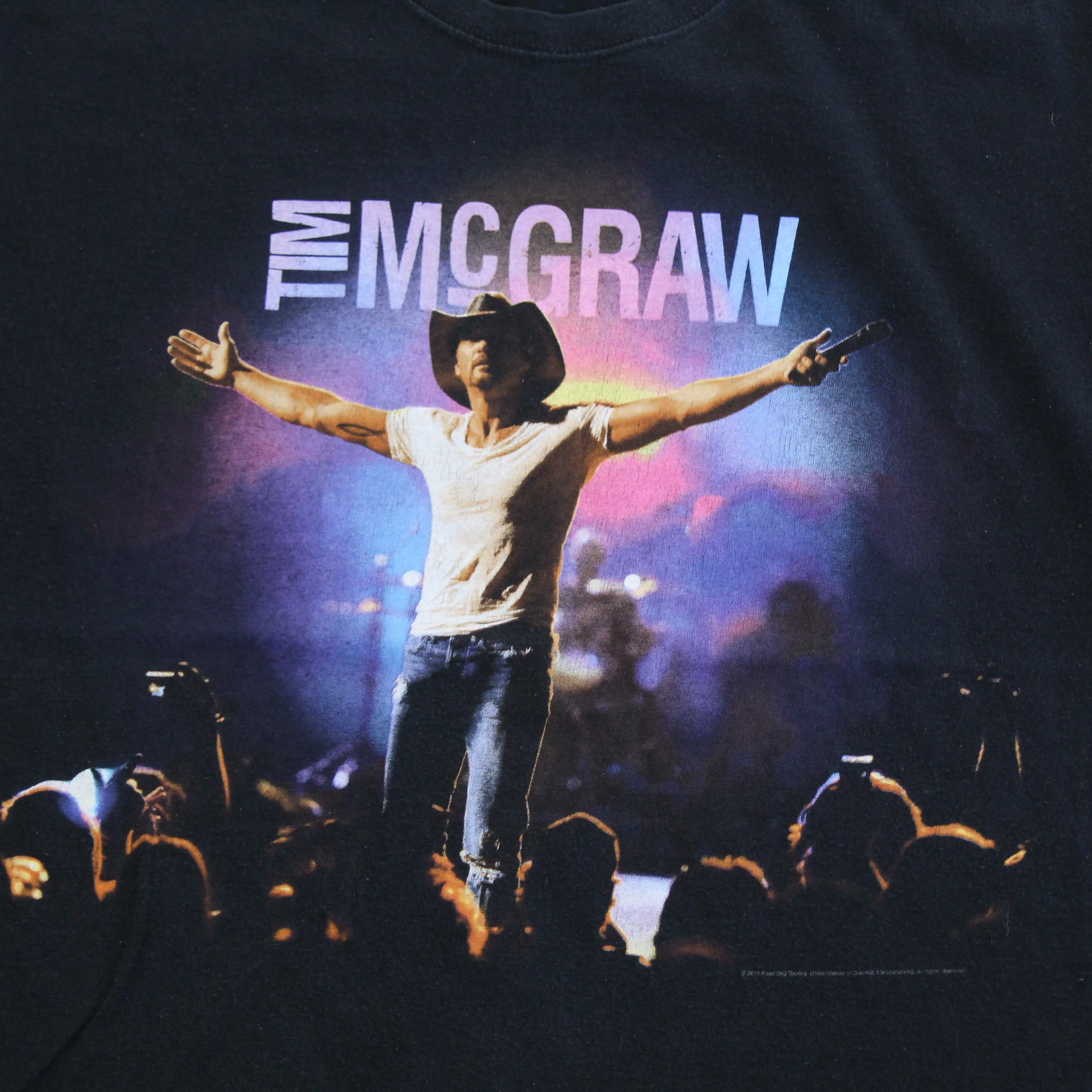 F- 2011 Tim McGraw Emotional Traffic Tour Picture Tee sold by HG Vintage product image thumbnail 2