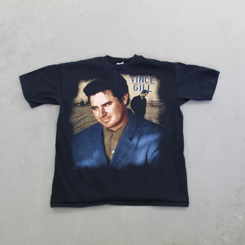 F- Vintage Vince Gill Picture Tour Single Stitch Tee sold by HG Vintage