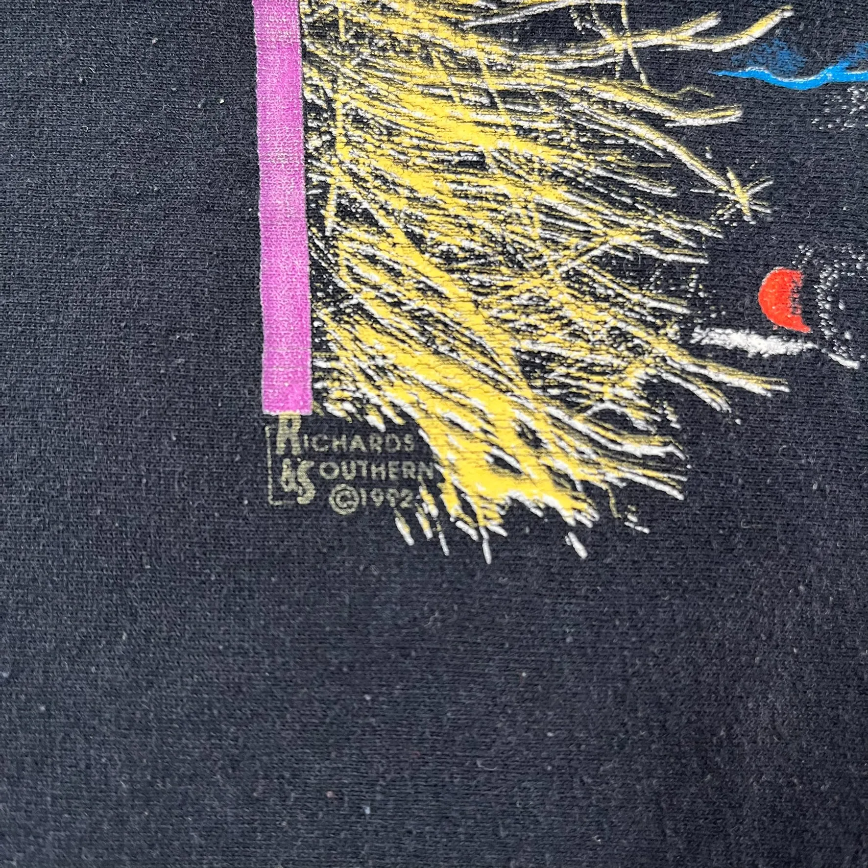 F- Vintage 92' George Strait Picture Tour Screen Star Tag Single Stitch Tee sold by HG Vintage product image thumbnail 5