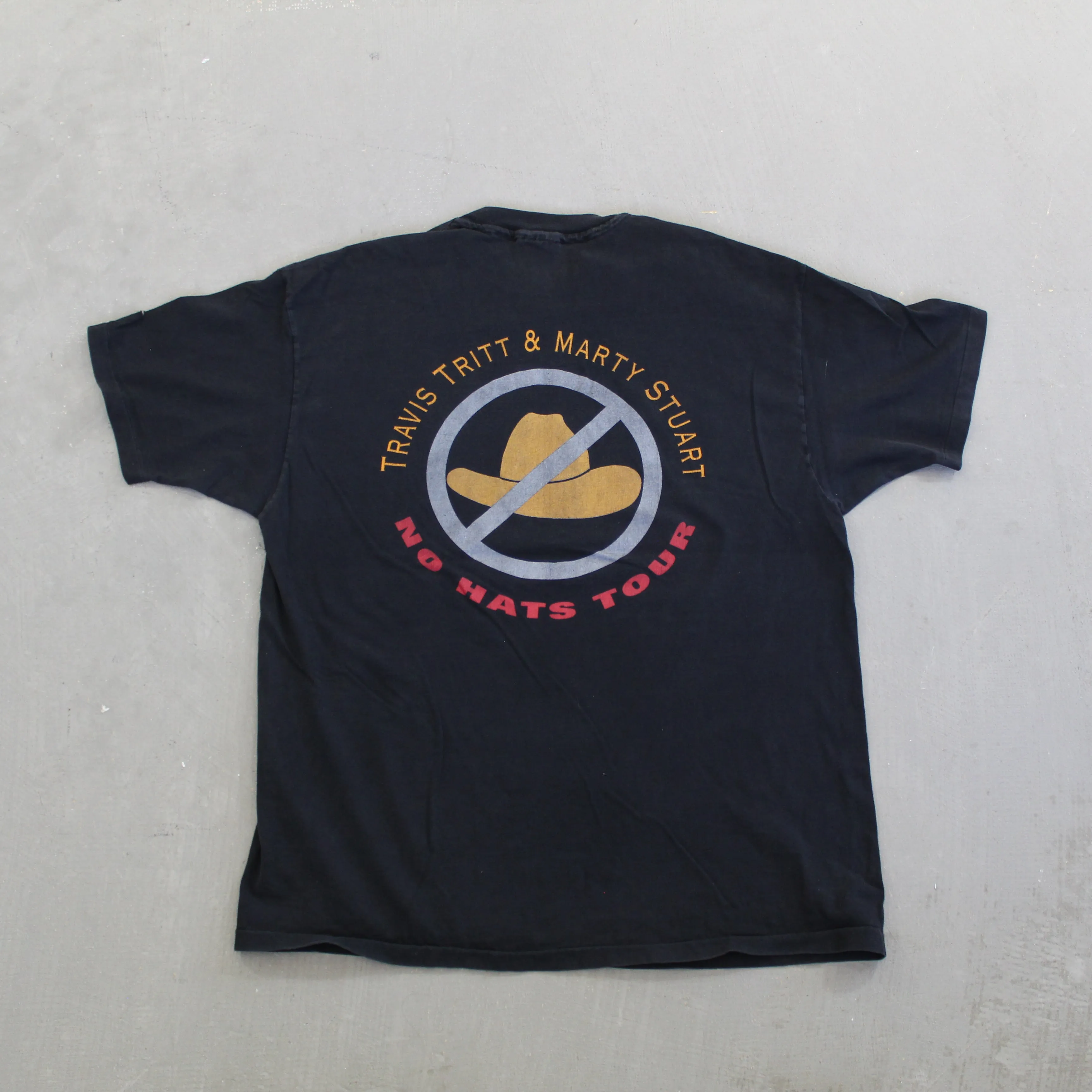 F- Vintage 92' Travis Tritt & Marty Stuart No Hat Tour Picture Single Stitch Tee sold by HG Vintage product image thumbnail 3