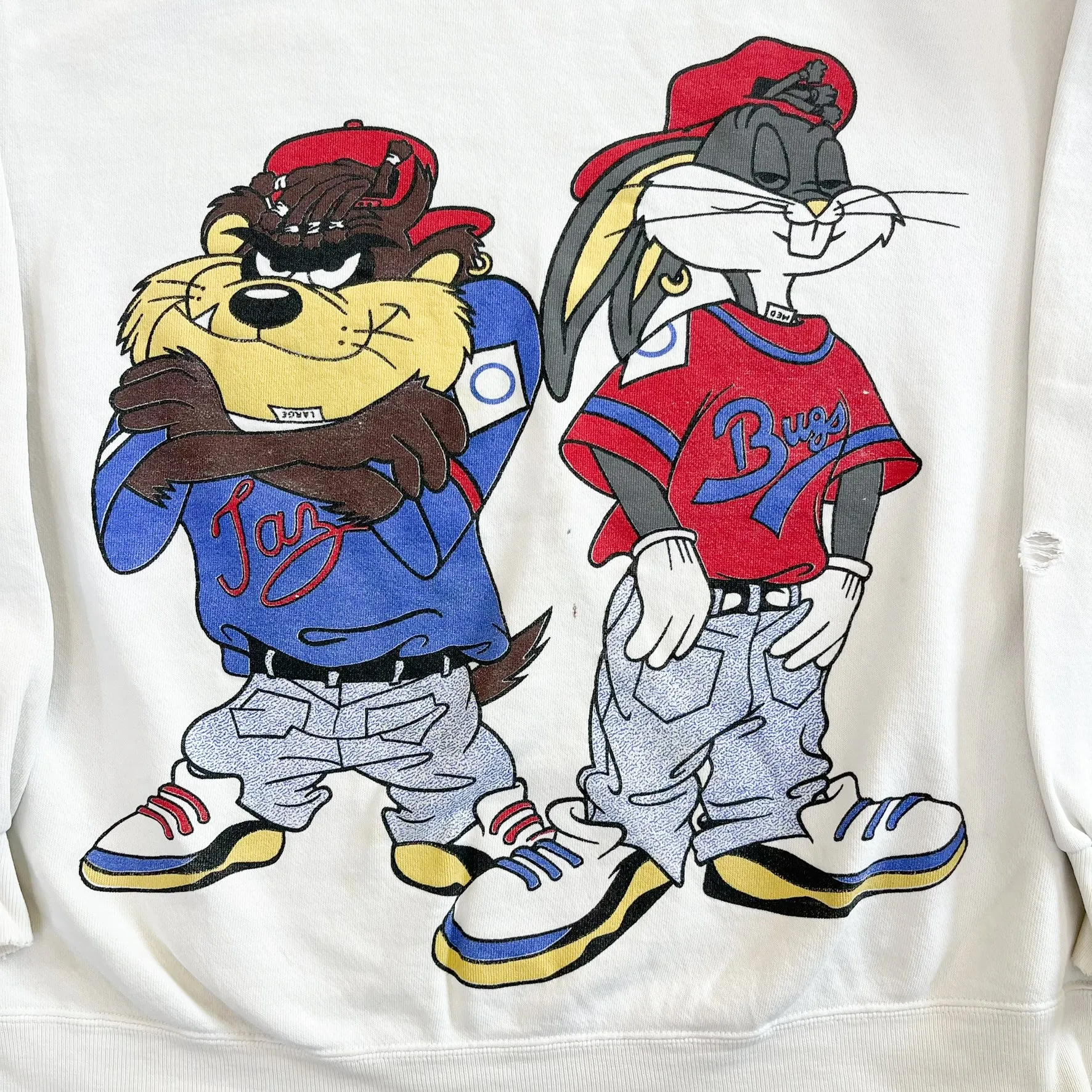 F- Vintage Looney Tunes Bugs Bunny & Taz Graphic Crewneck sold by HG Vintage product image thumbnail 2