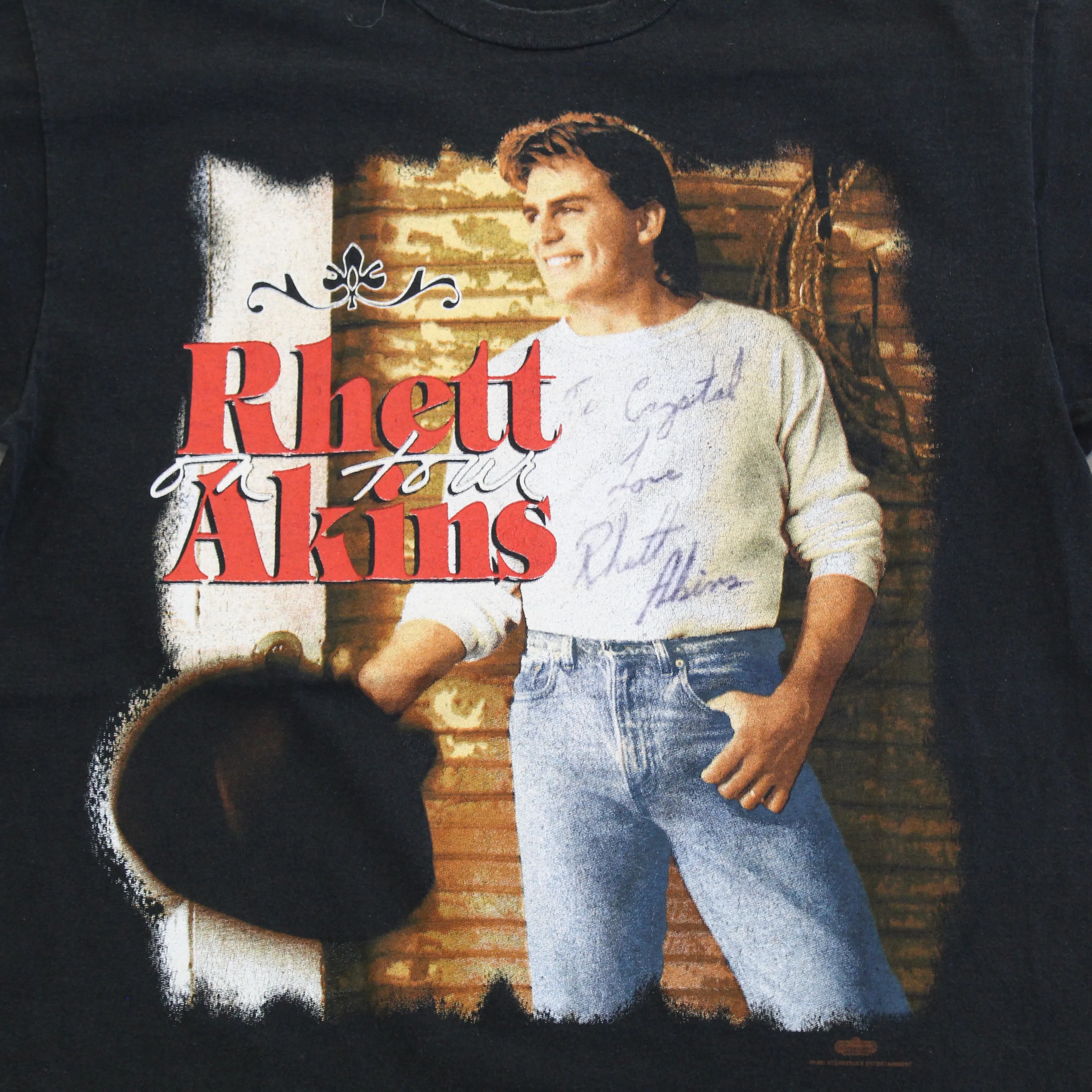 F- Vintage 96' Rhett Atkins On The Road Tour Signed Single Stitch Tee sold by HG Vintage product image thumbnail 2