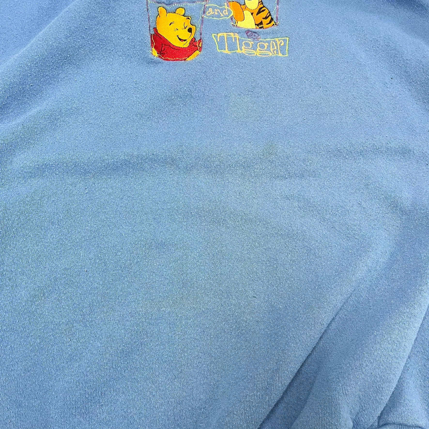 F- Vintage Disney Winnie The Pooh & Tigger Embroidered Text Crewneck sold by HG Vintage product image thumbnail 4
