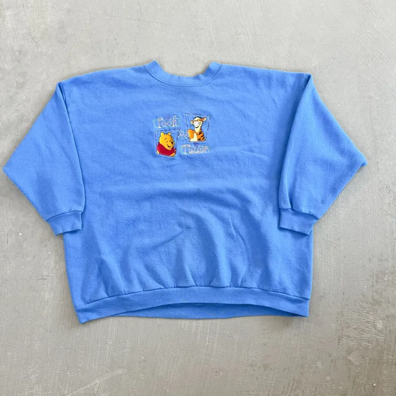 F- Vintage Disney Winnie The Pooh & Tigger Embroidered Text Crewneck sold by HG Vintage