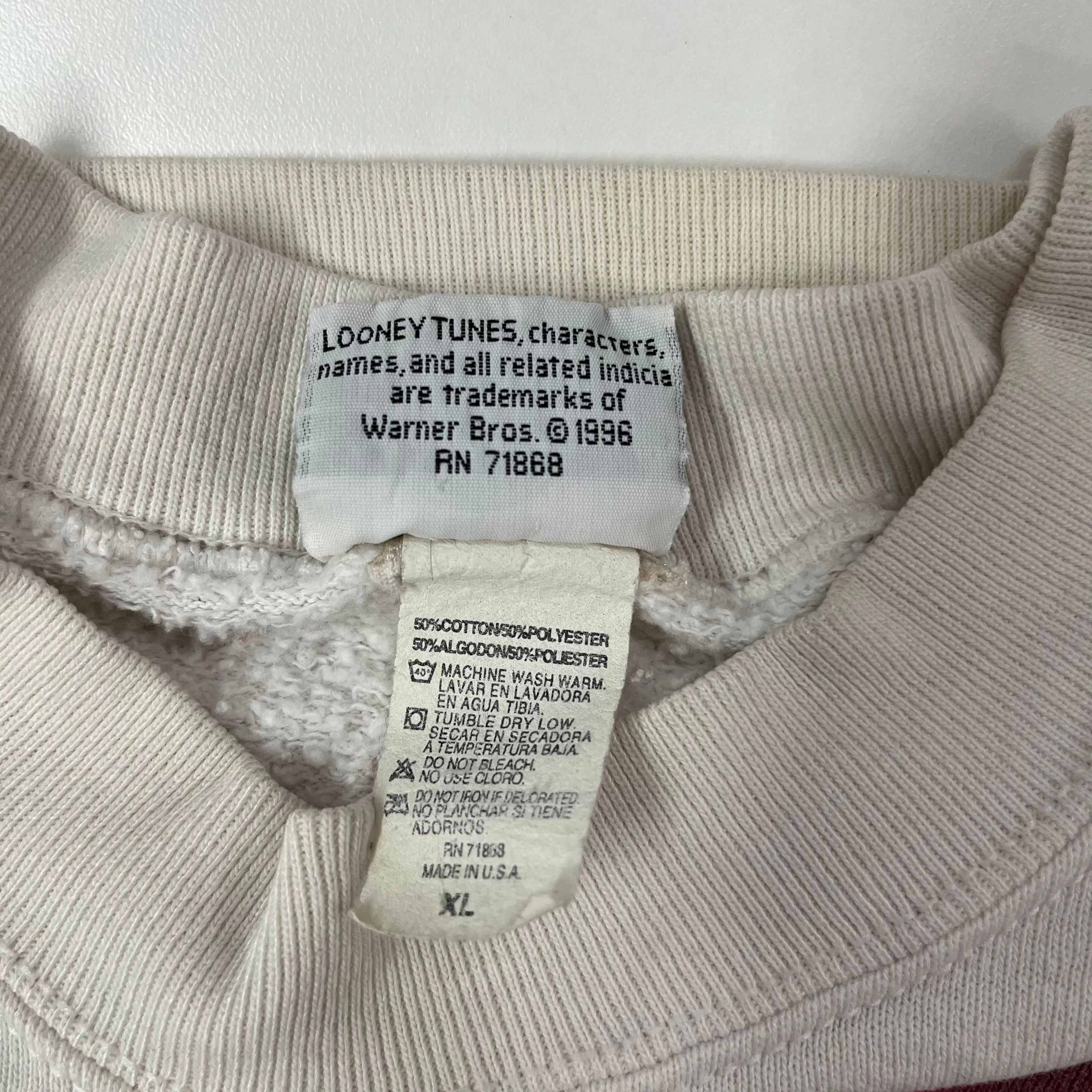 F- Vintage 96' Looney Tunes Tweedy Bird Back Off Buddy Jumbo Print Crewneck sold by HG Vintage product image thumbnail 5
