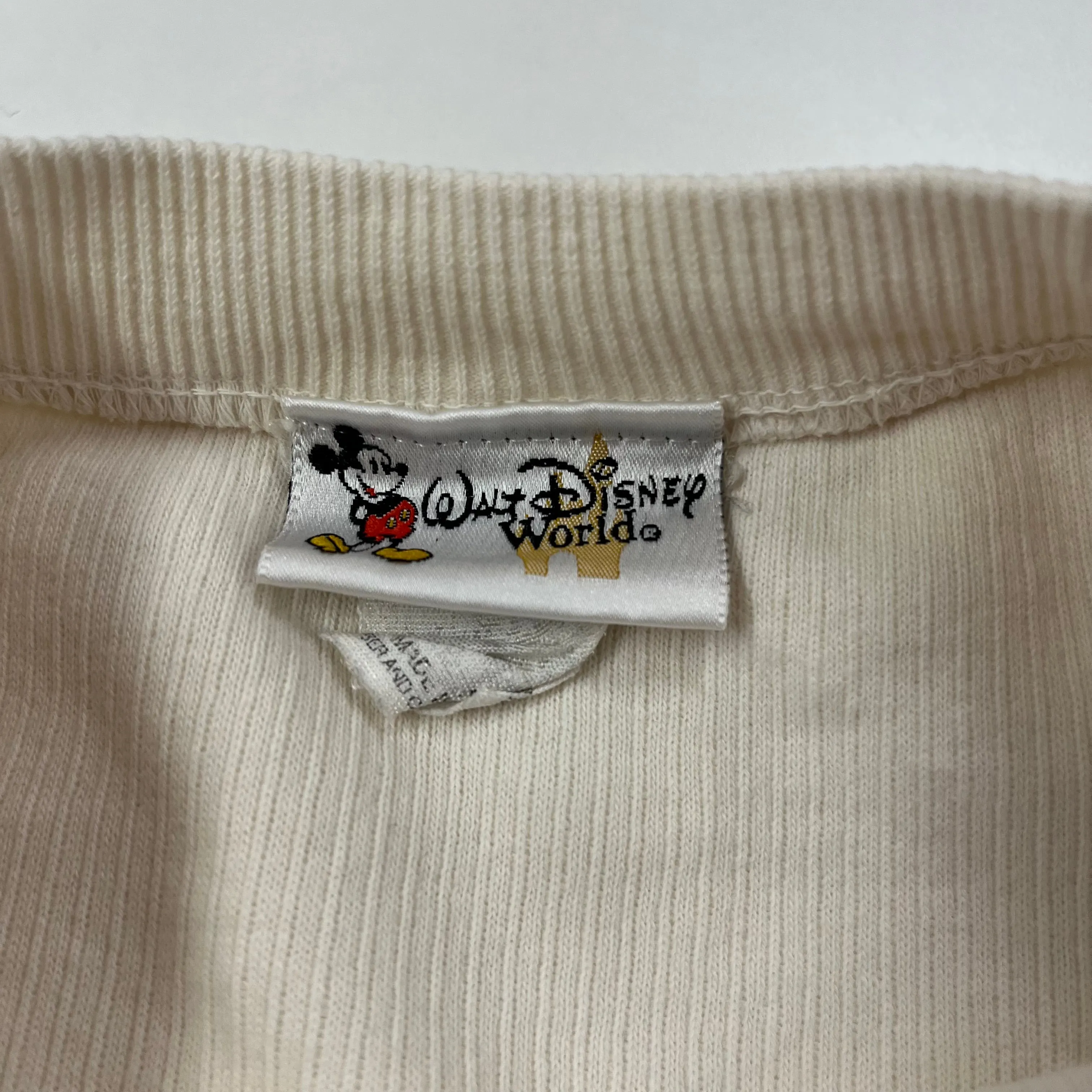 F- Vintage World Disney Mickey Mouse Embroidered Text Cord-Like Crewneck sold by HG Vintage product image thumbnail 3