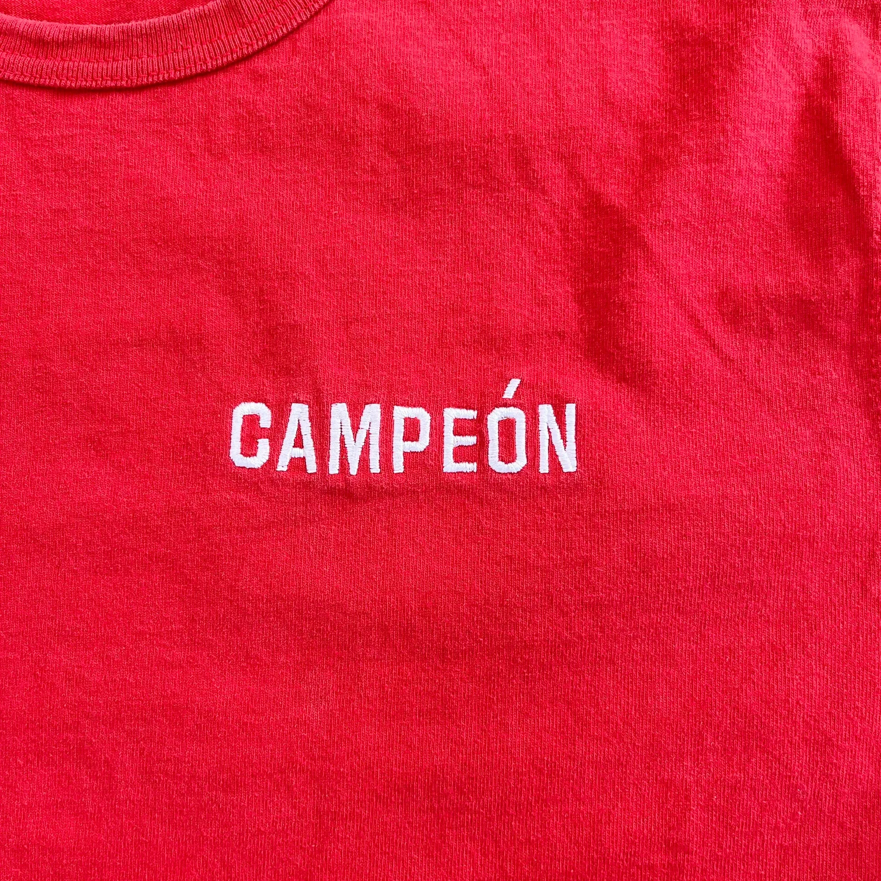 F- Vintage Champion Campeon Embroidered Text Tee sold by HG Vintage product image thumbnail 2