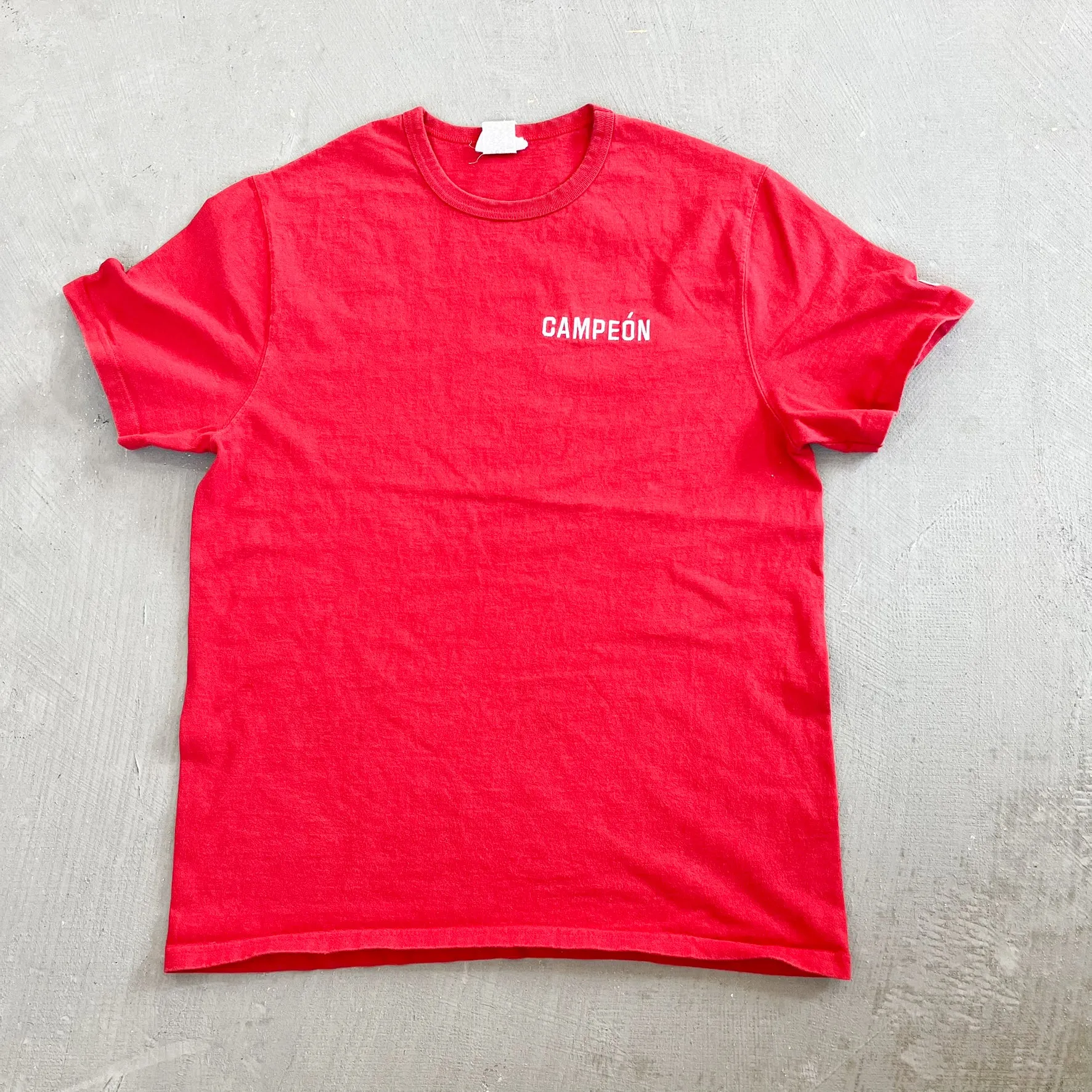 F- Vintage Champion Campeon Embroidered Text Tee sold by HG Vintage