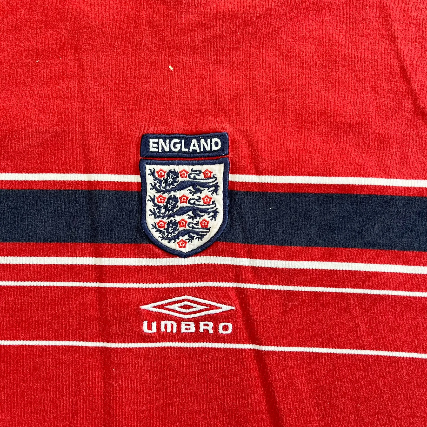 F- Vintage Umbro England Crest Embroidered V-neck Tee sold by HG Vintage product image thumbnail 2