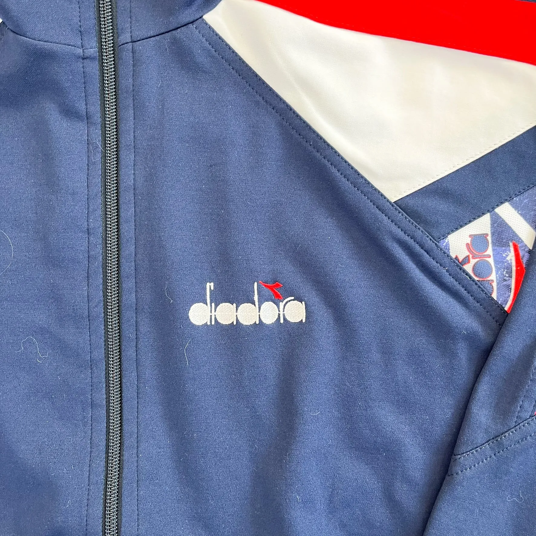 F- Vintage Diadora Embroidered Logo Zip Up Track Jacket sold by HG Vintage product image thumbnail 2