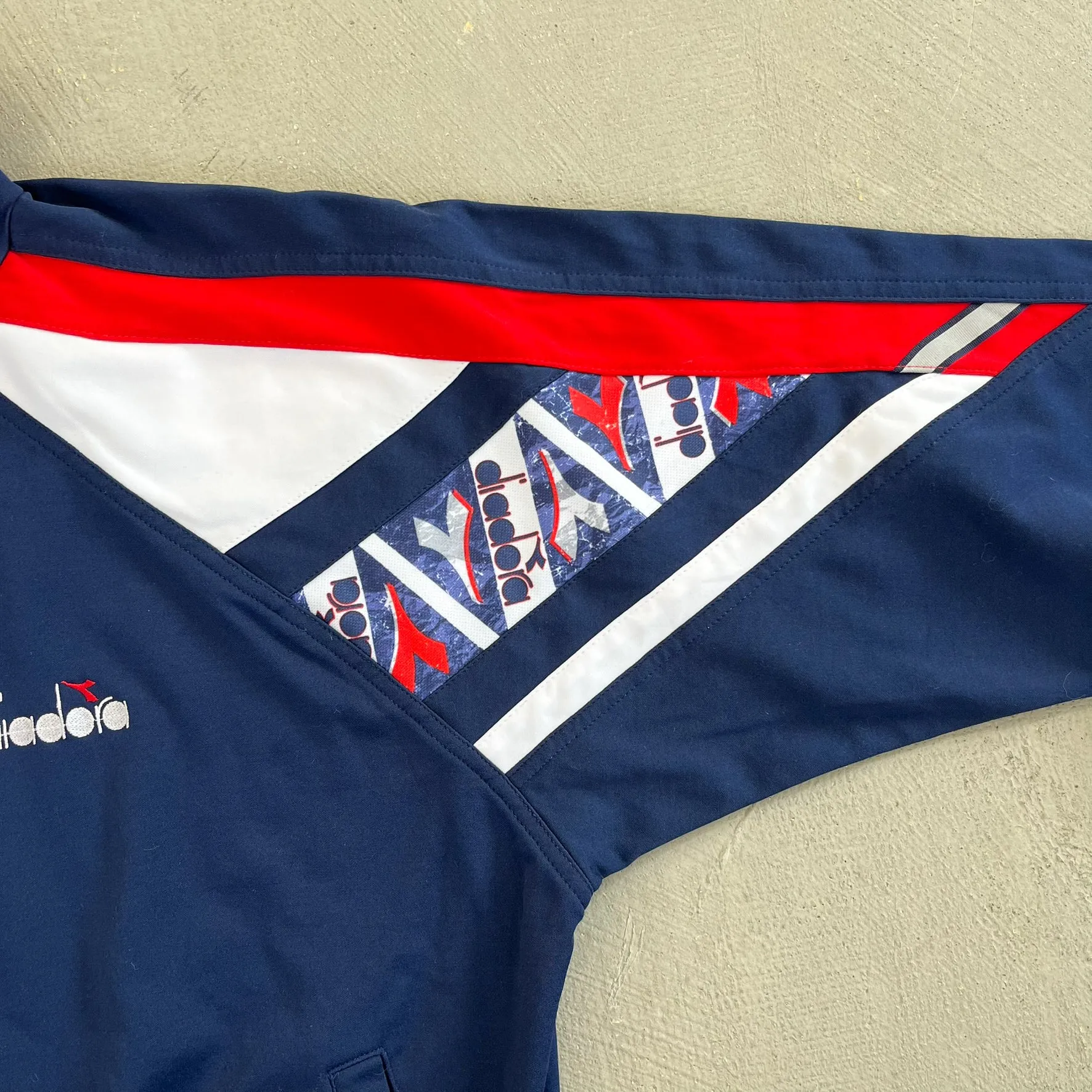 F- Vintage Diadora Embroidered Logo Zip Up Track Jacket sold by HG Vintage product image thumbnail 4