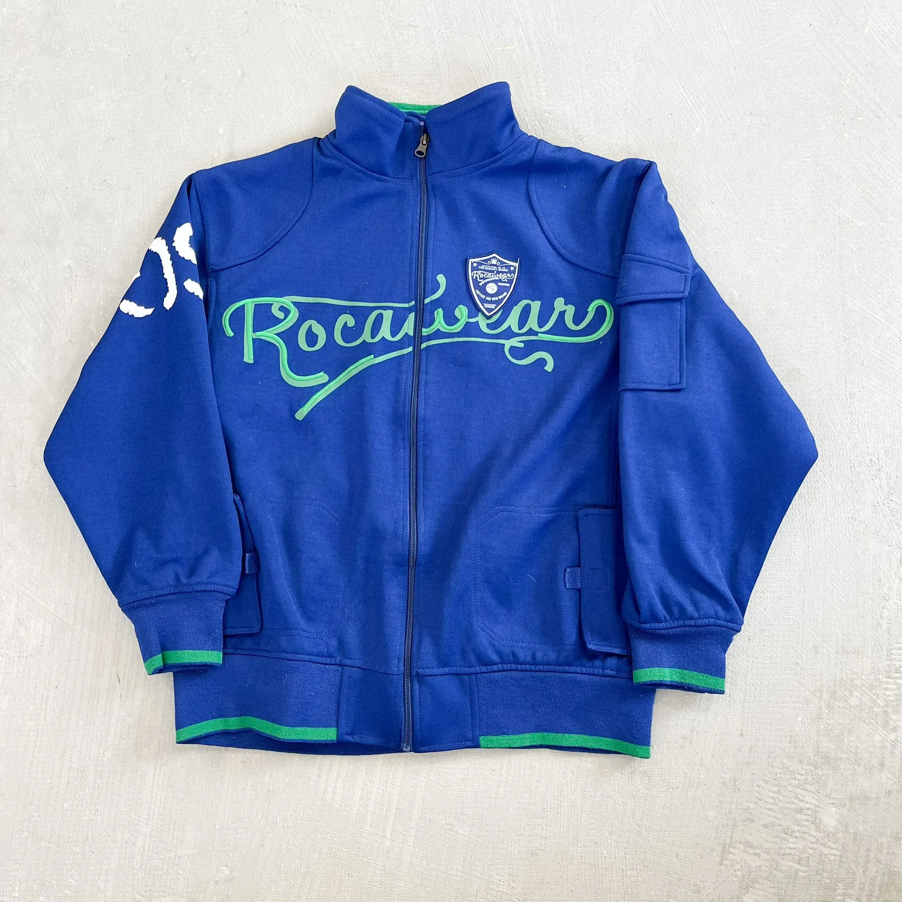 F- Vintage Rocawear Embroidered Logo Zip Up Track Jacket sold by HG Vintage