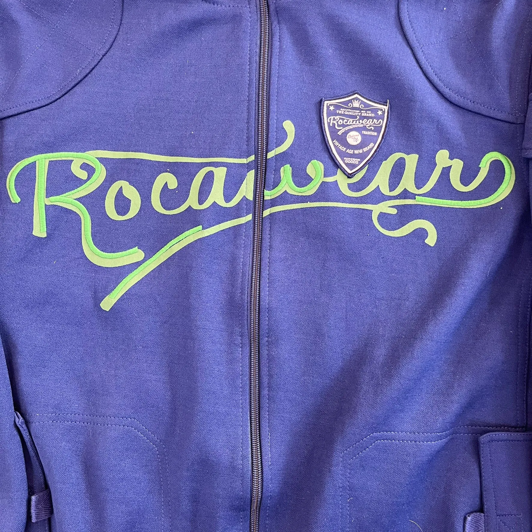 F- Vintage Rocawear Embroidered Logo Zip Up Track Jacket sold by HG Vintage product image thumbnail 2