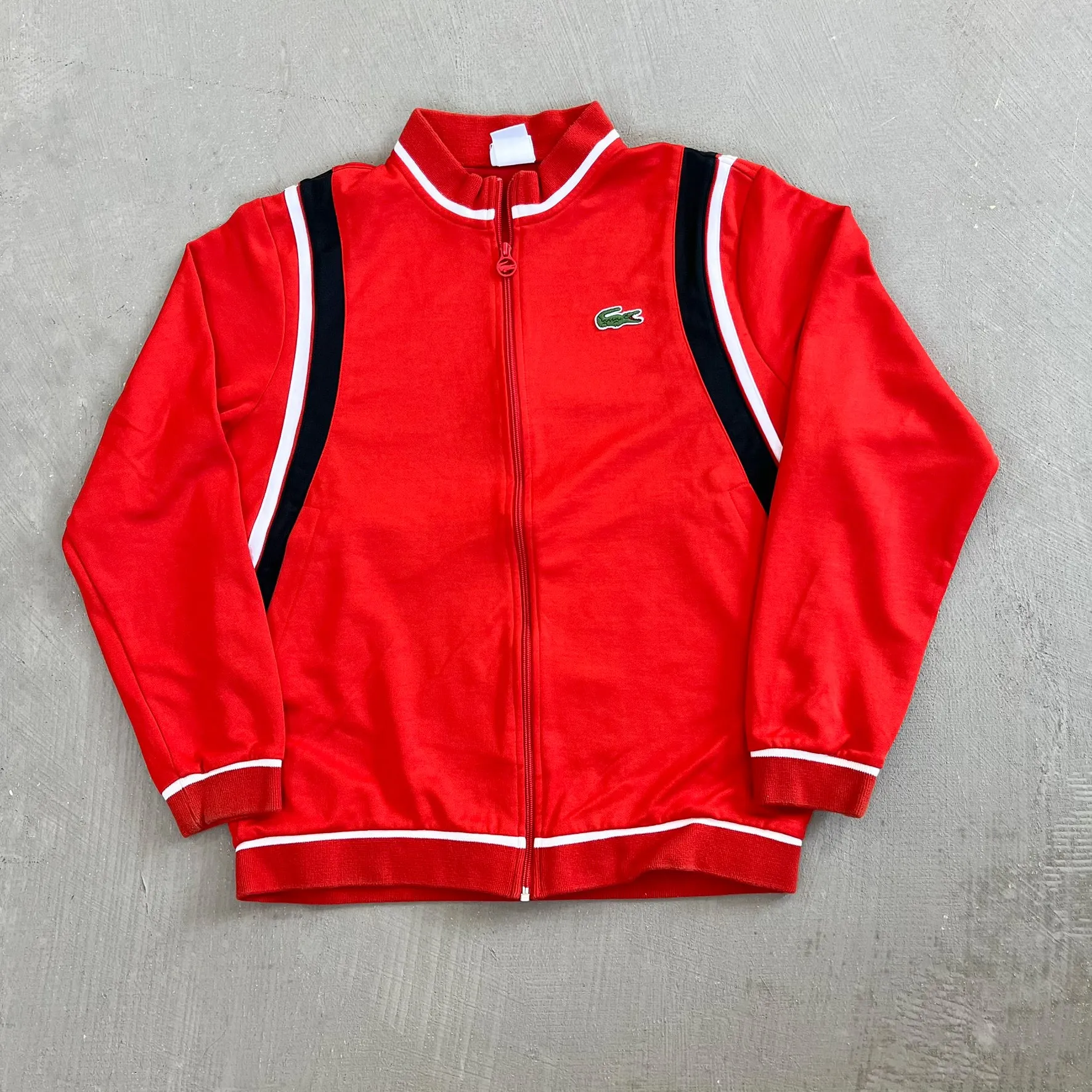 F- Vintage Lacoste Embroidered Logo Zip Up Track Jacket sold by HG Vintage