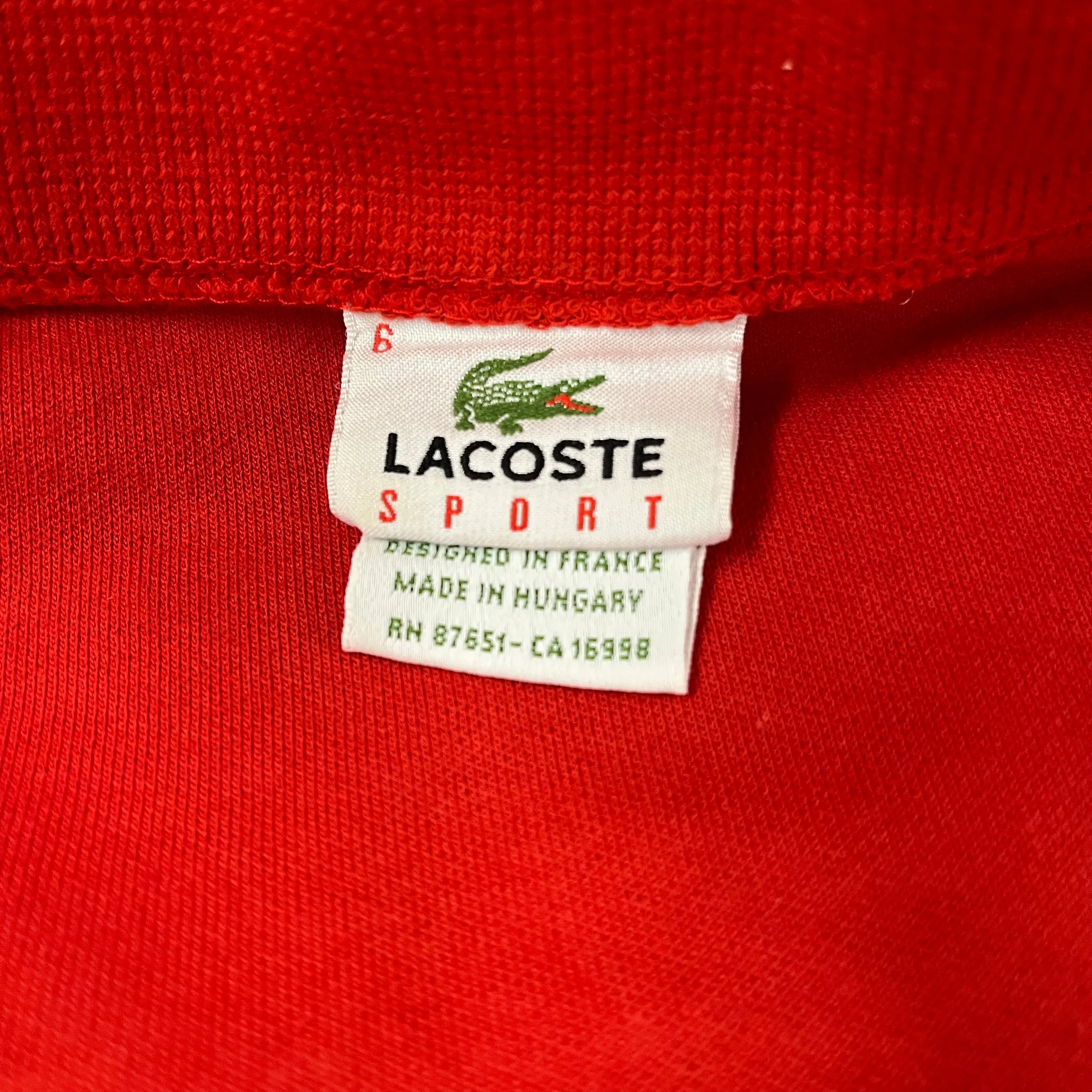 F- Vintage Lacoste Embroidered Logo Zip Up Track Jacket sold by HG Vintage product image thumbnail 3