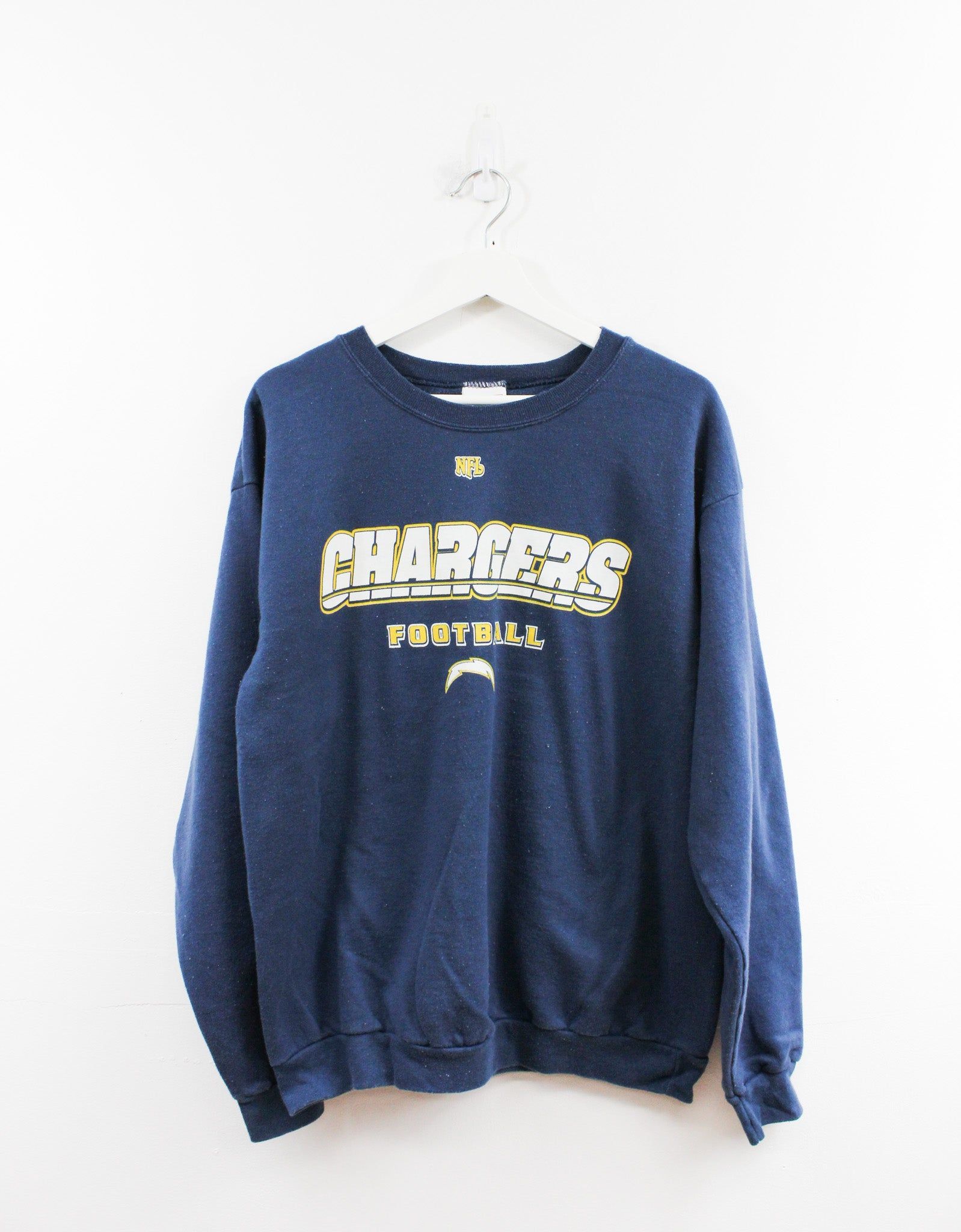 NFL Chargers Football Graphic Crewneck sold by HG Vintage